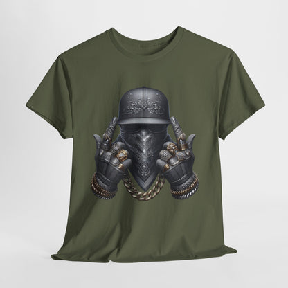 Silver Face Gangster Bling #6 Unisex Heavy Cotton Tee - 312tshirts 2