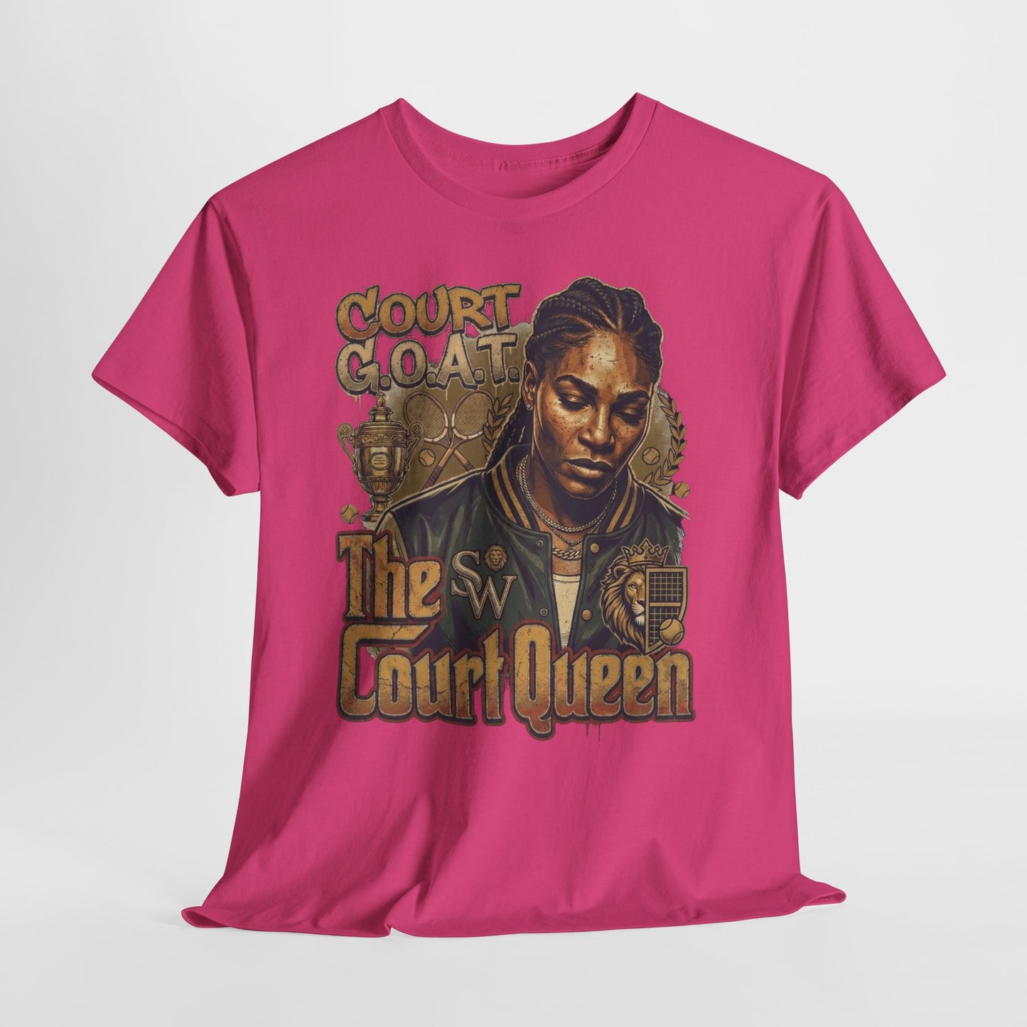 The Court Queen "G.O.A.T." #1 Unisex Heavy Cotton Tee - 312tshirts 2