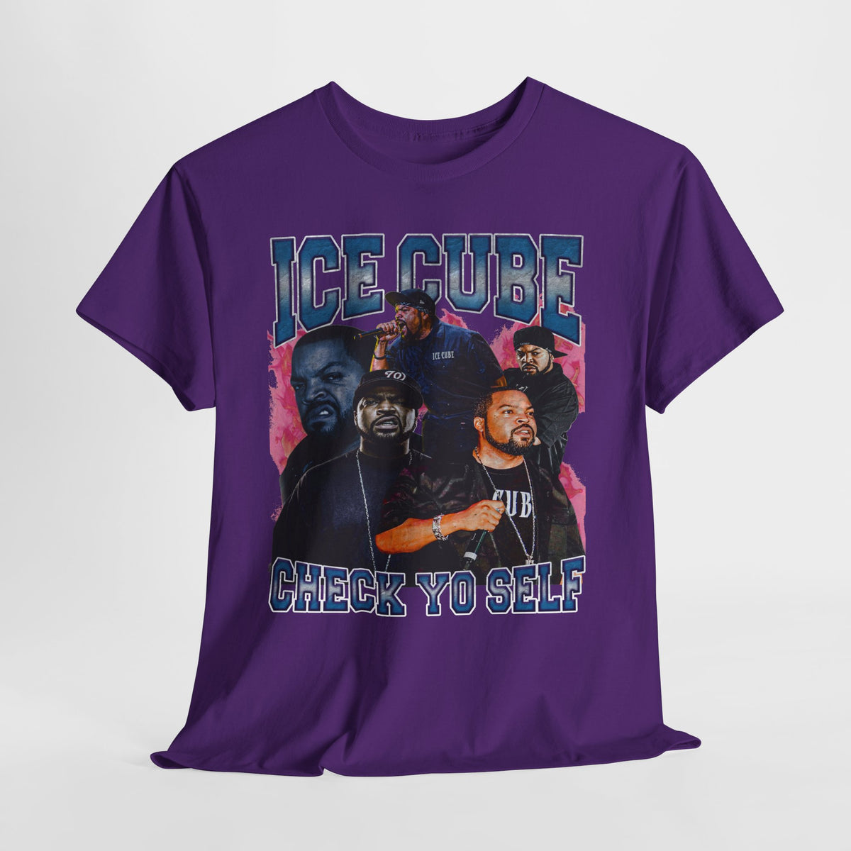 Ice Cube 'Check Yo Self' 3 Unisex Heavy Cotton Tee - 312tshirts 2