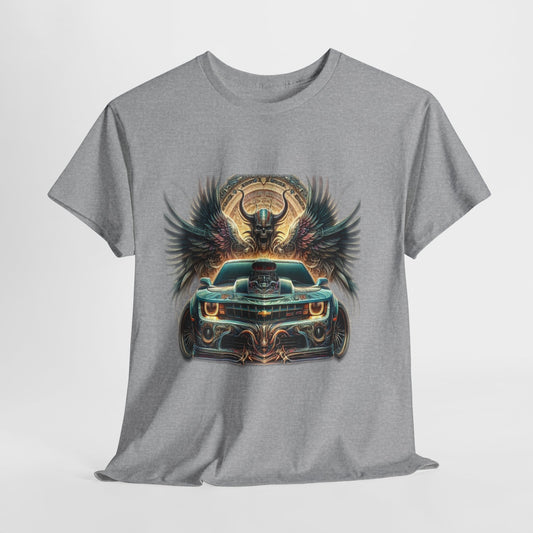 Car & Wings Graphic Unisex Heavy Cotton Tee