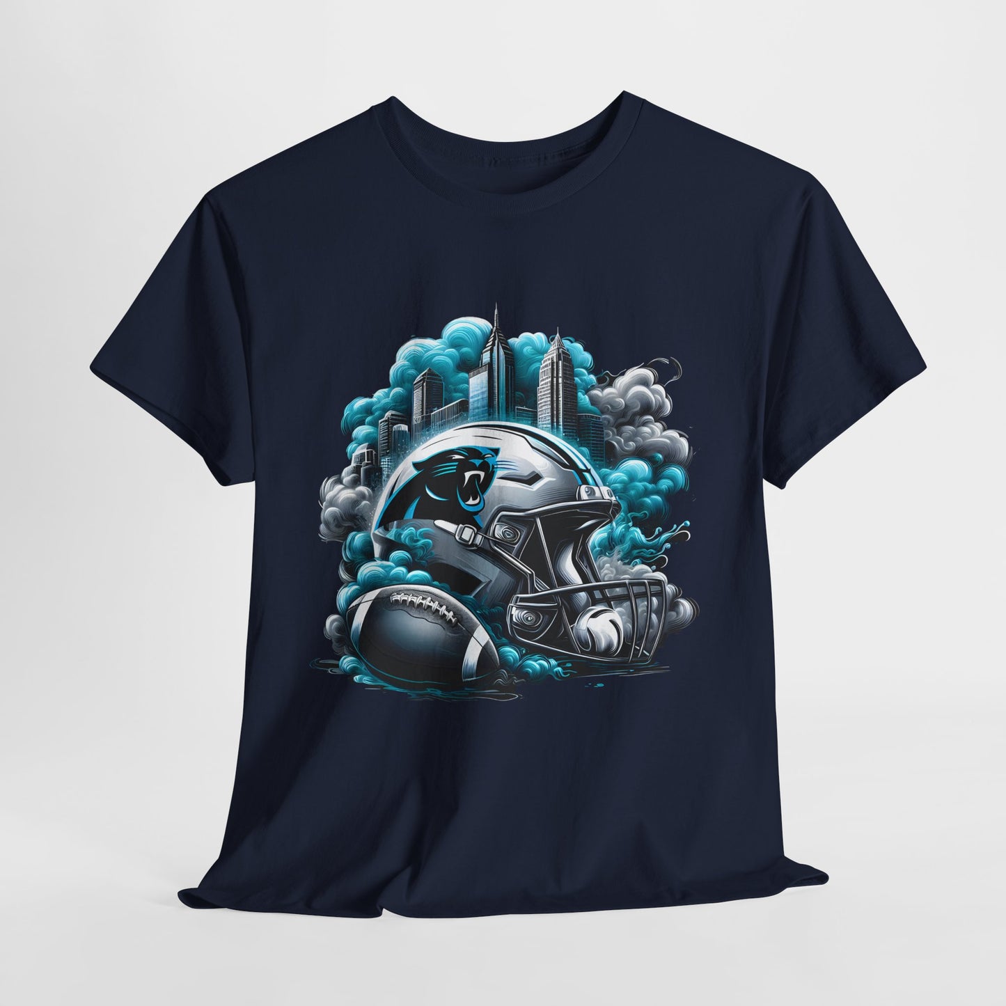 Sports Panthers Football Helmet #1 Unisex Heavy Cotton Tee
