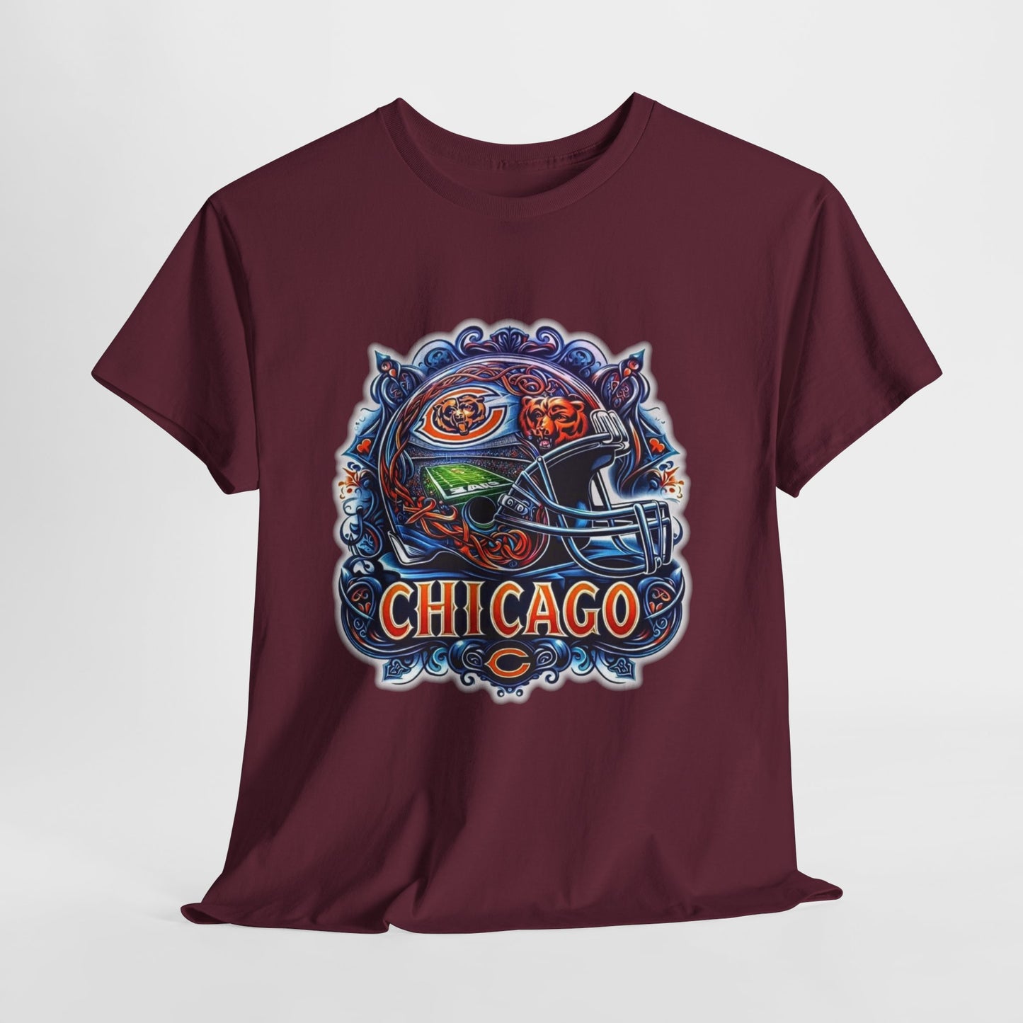 Sports Bears Football Helmet #2 Unisex Heavy Cotton Tee
