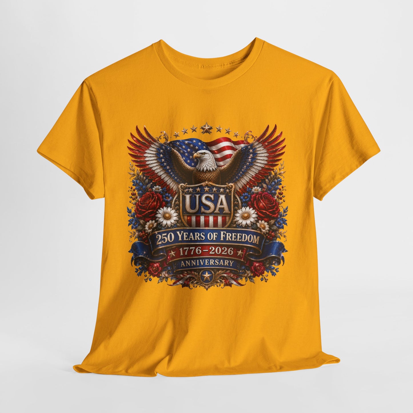 250 Years America #18 Unisex Heavy Cotton Tee - 312tshirts 2