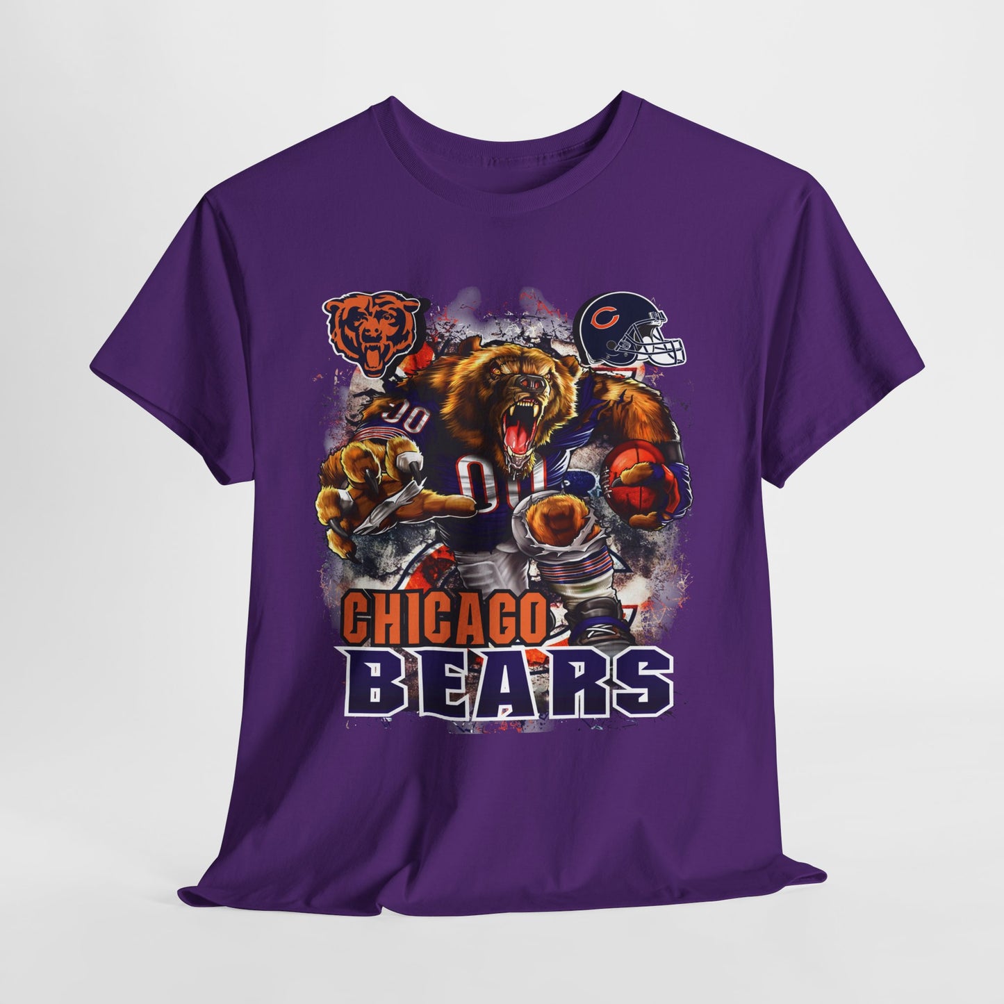 Sports Mascot Chicago Bears Unisex Heavy Cotton Tee - 312tshirts 2