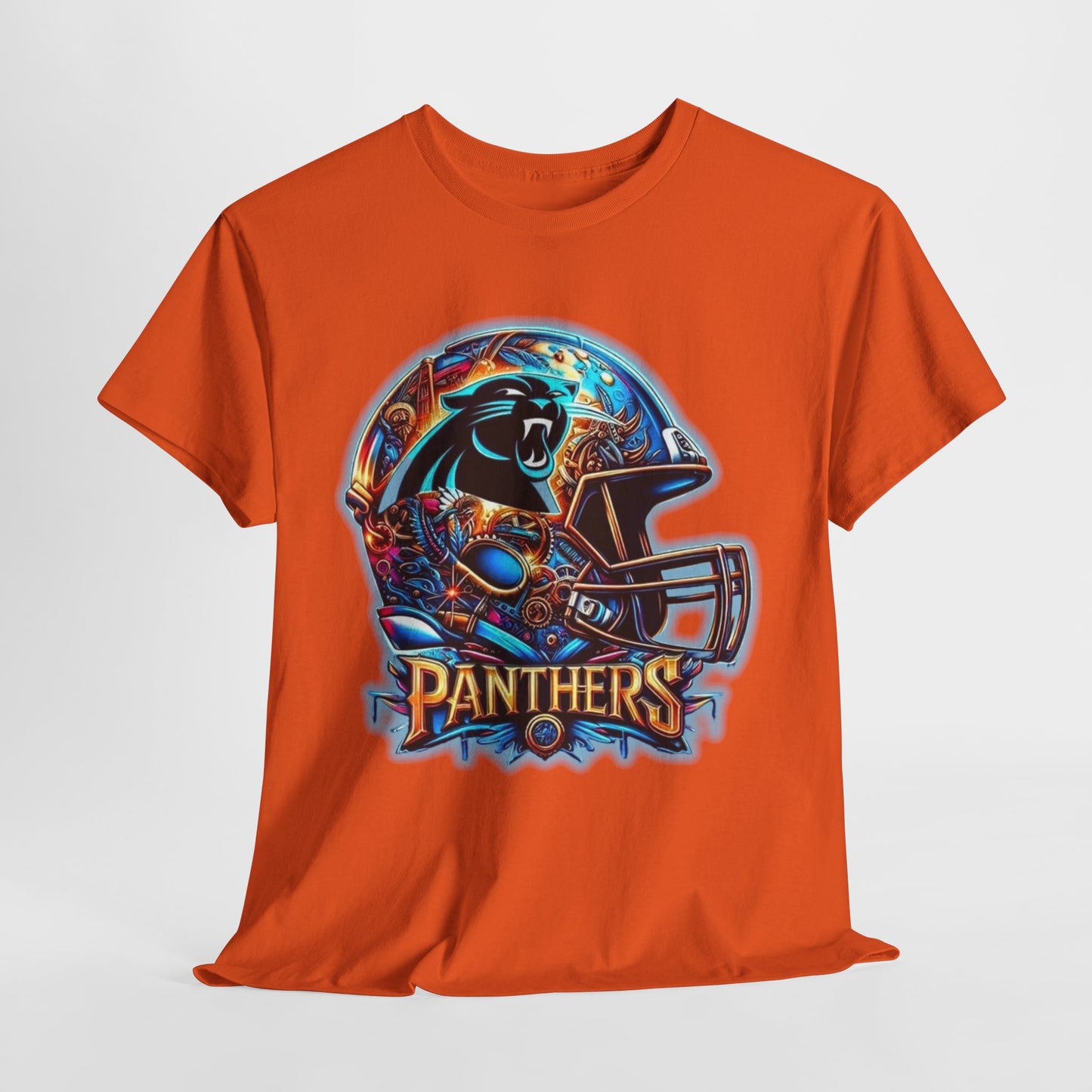 Sports Panthers Football Helmet #2 Unisex Heavy Cotton Tee