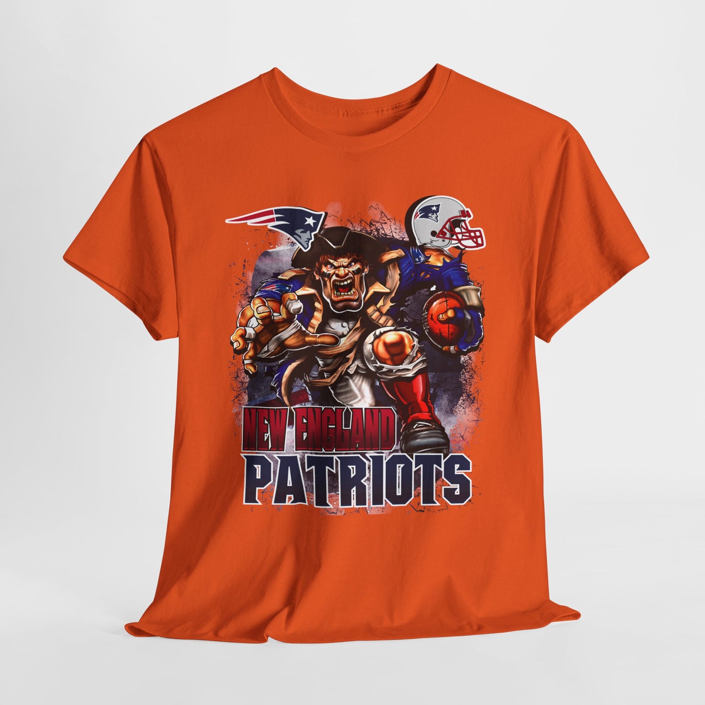 Sports Mascot New England Patriots Unisex Heavy Tee