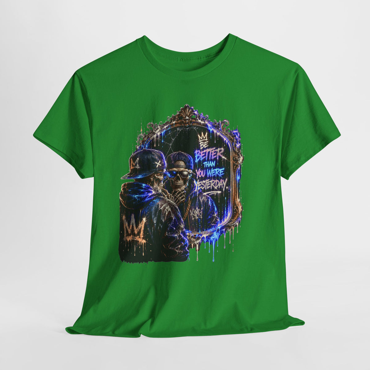 Mirror Skelton Man #1 Unisex Heavy Cotton Tee