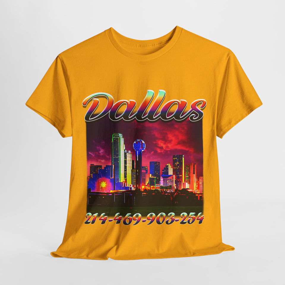 Dallas area codes 1 Unisex Heavy Cotton Tee