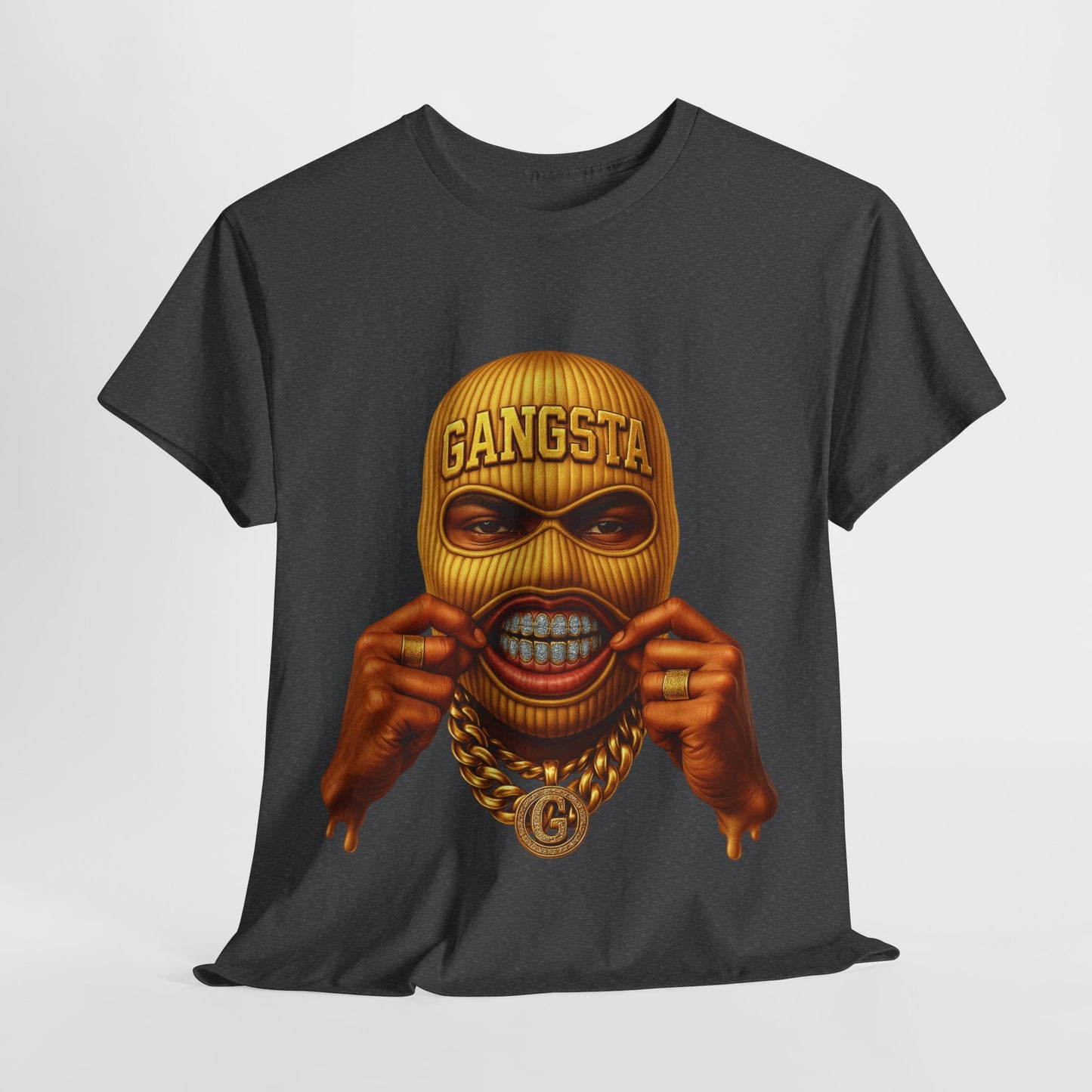 Yellow Ski Mask Unisex Heavy Cotton Tee