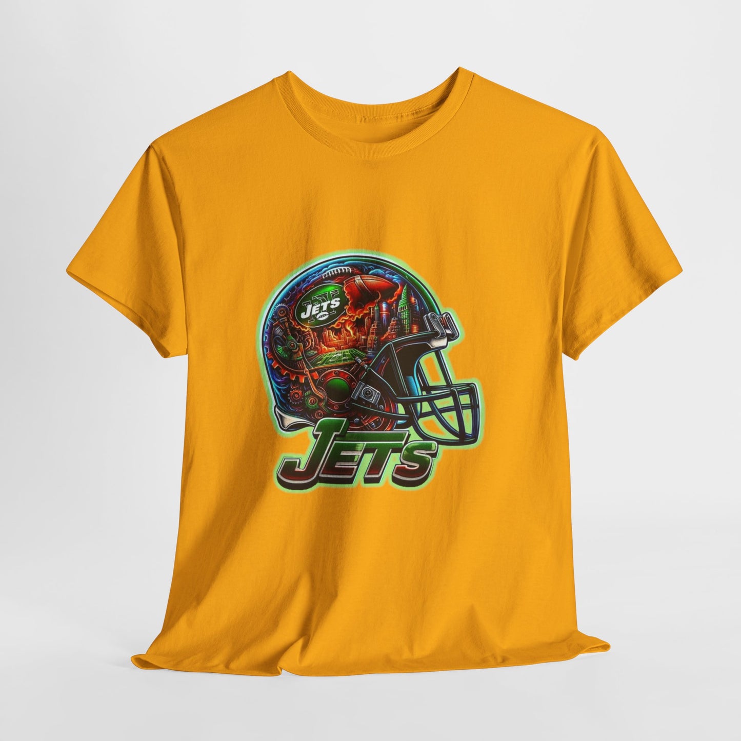 Sports Jets Football Helmet #2 Unisex Heavy Cotton Tee