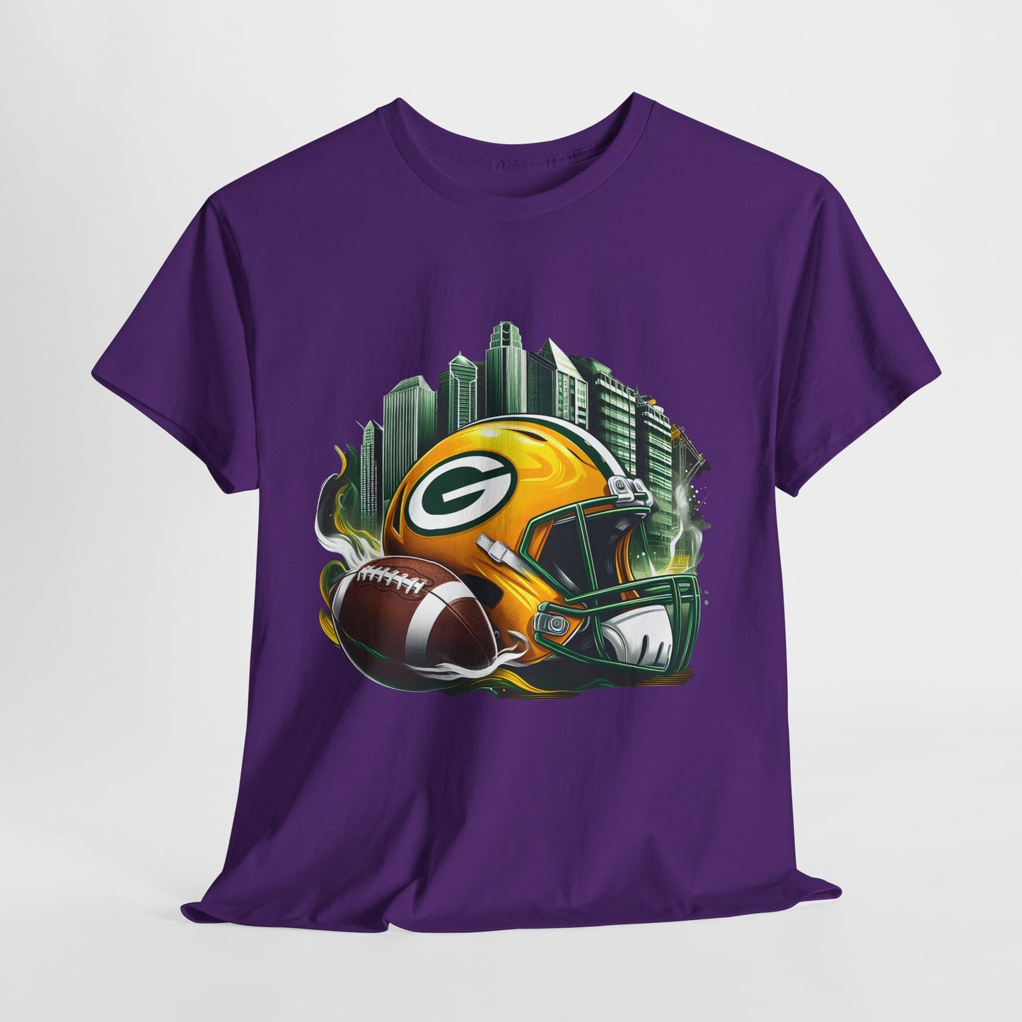 Sports Packers Football Helmet #1 Unisex Heavy Cotton Tee