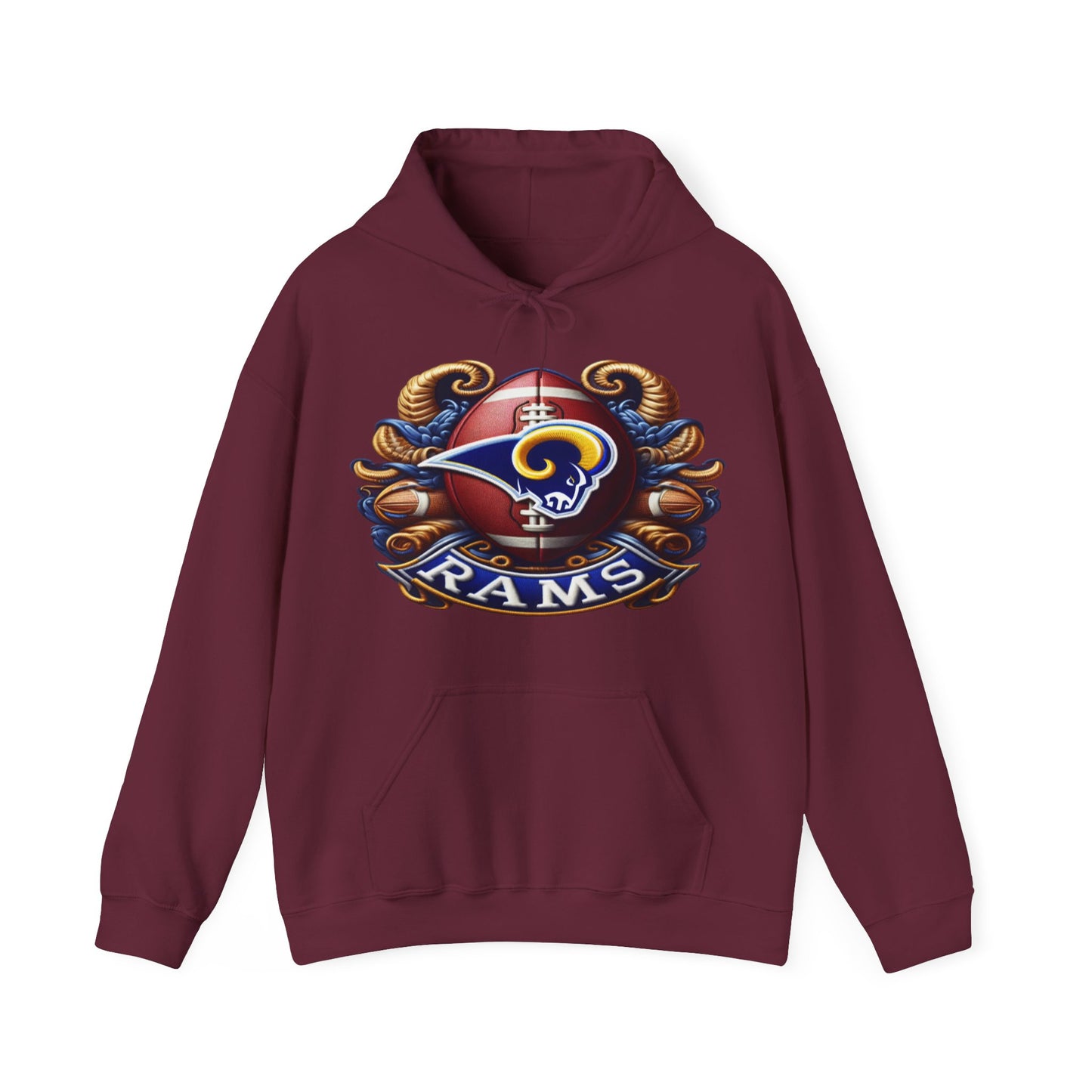 Sports Rams Football Logo #1 Unisex Heavy Sweatshirt Hoodie