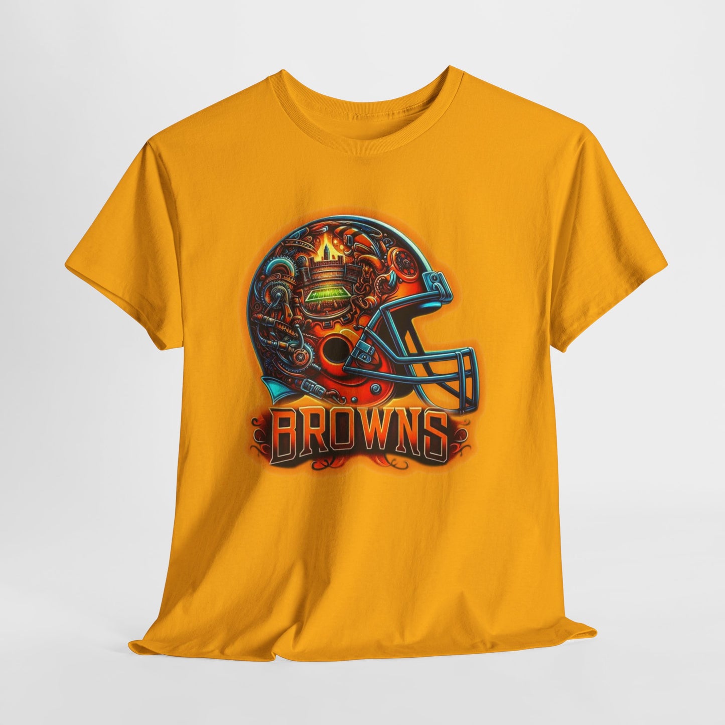 Sports Browns Football Helmet #2 Unisex Heavy Cotton Tee