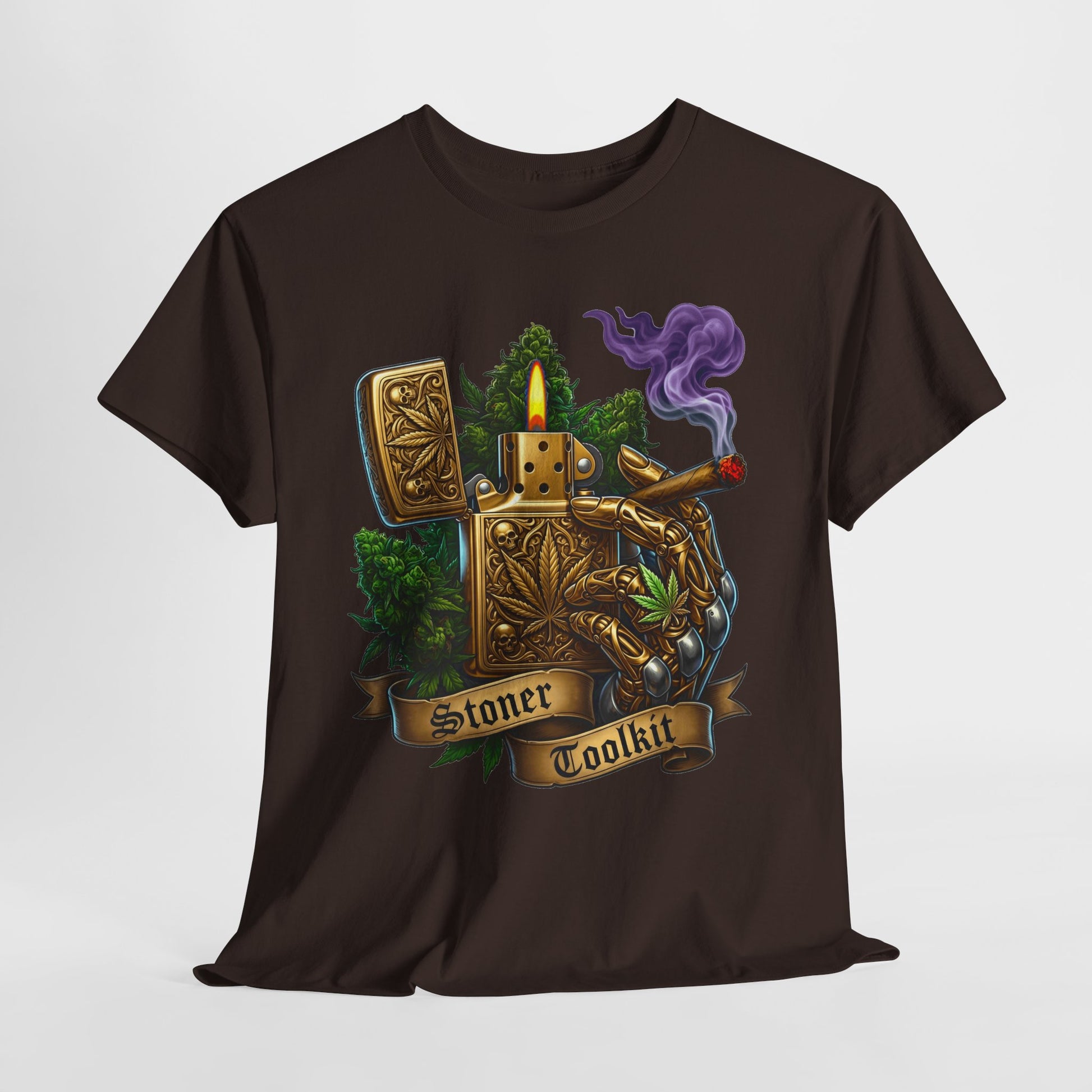 420 Vintage Lighter #1 Unisex Heavy Cotton Tee - 312tshirts 2