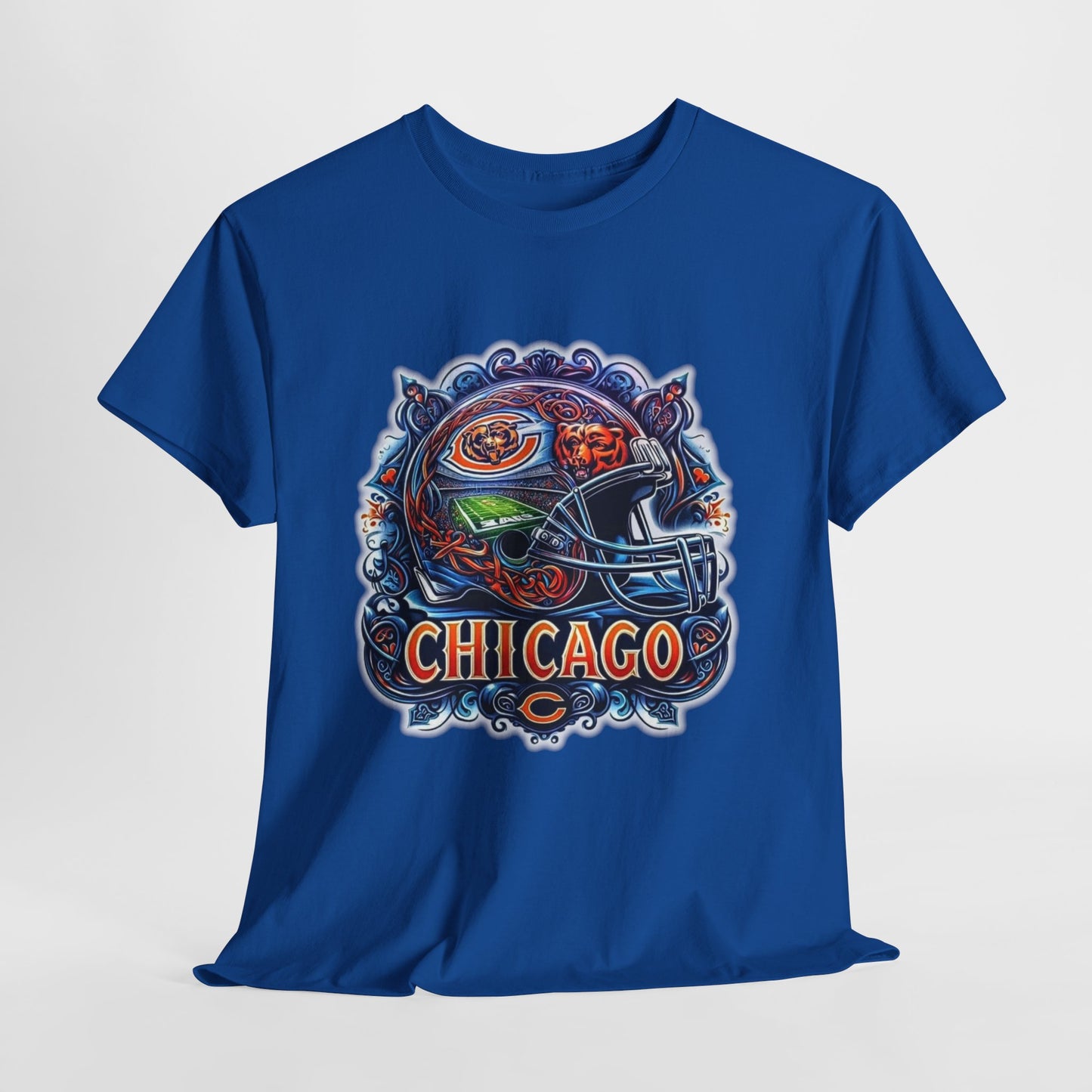 Sports Bears Football Helmet #2 Unisex Heavy Cotton Tee
