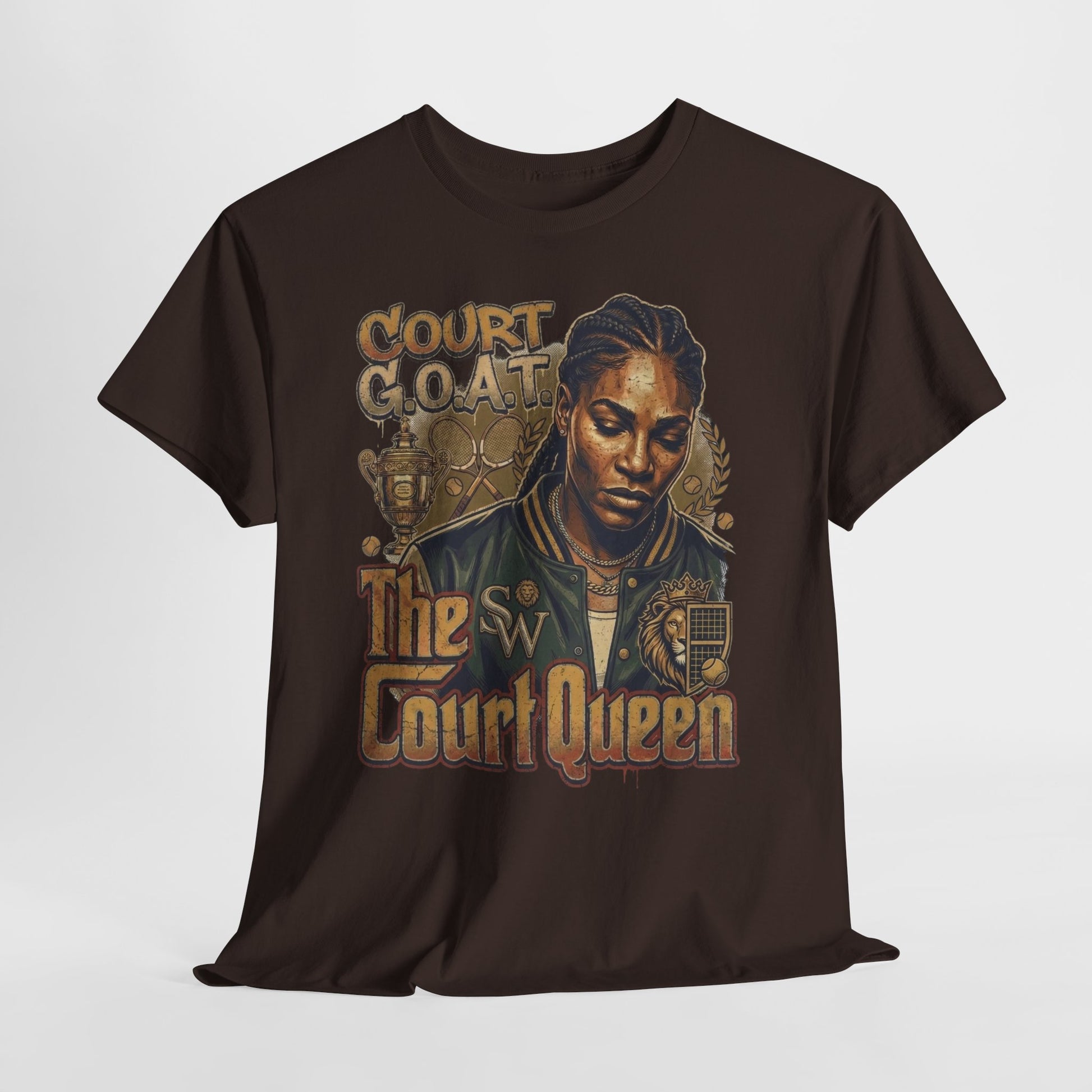 The Court Queen "G.O.A.T." #1 Unisex Heavy Cotton Tee - 312tshirts 2