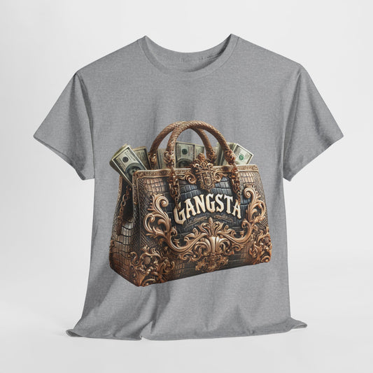 Gangsta Cash Money Bag #1 Unisex Heavy Cotton Tee - 312tshirts 2