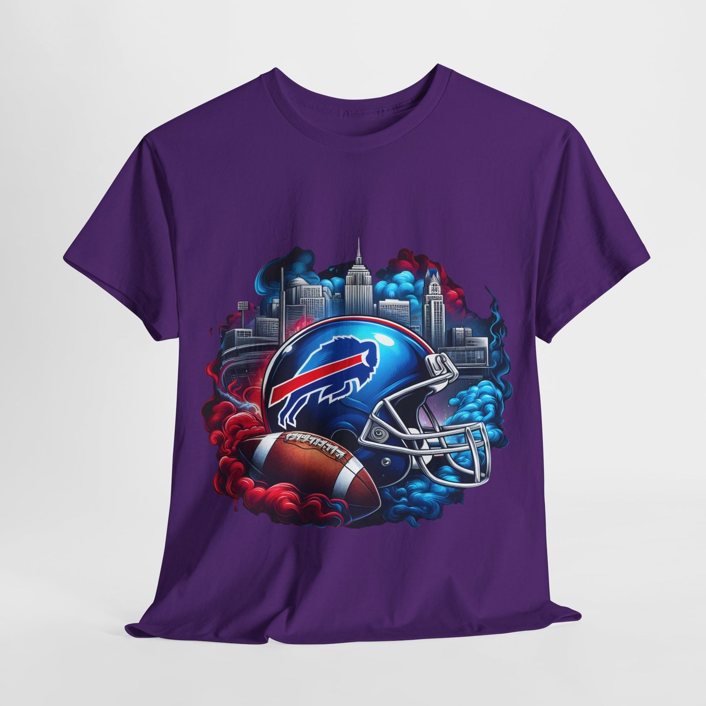 Sports Bills Football Helmet #19 Unisex Heavy Cotton Tee