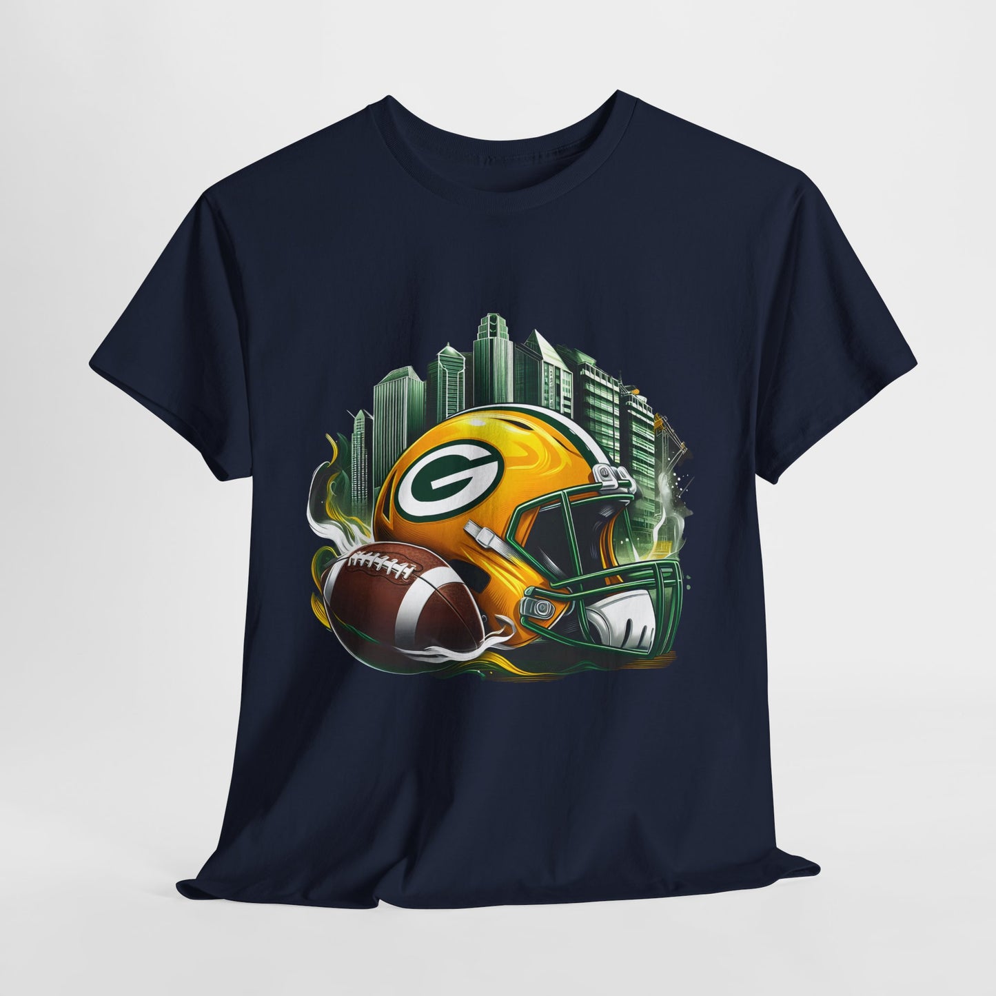 Sports Packers Football Helmet #1 Unisex Heavy Cotton Tee
