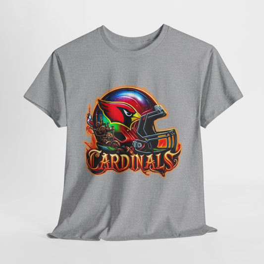 Sports Cardinals Football Helmet #2 Unisex Heavy Cotton Tee