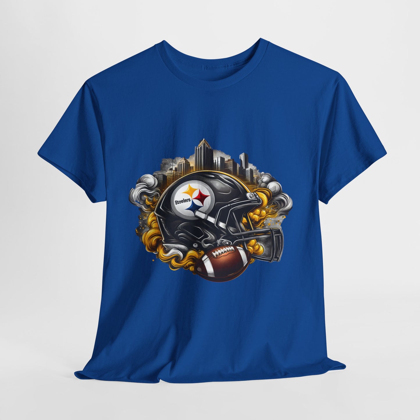 Sports Steelers Football Helmet #1 Unisex Heavy Cotton Tee