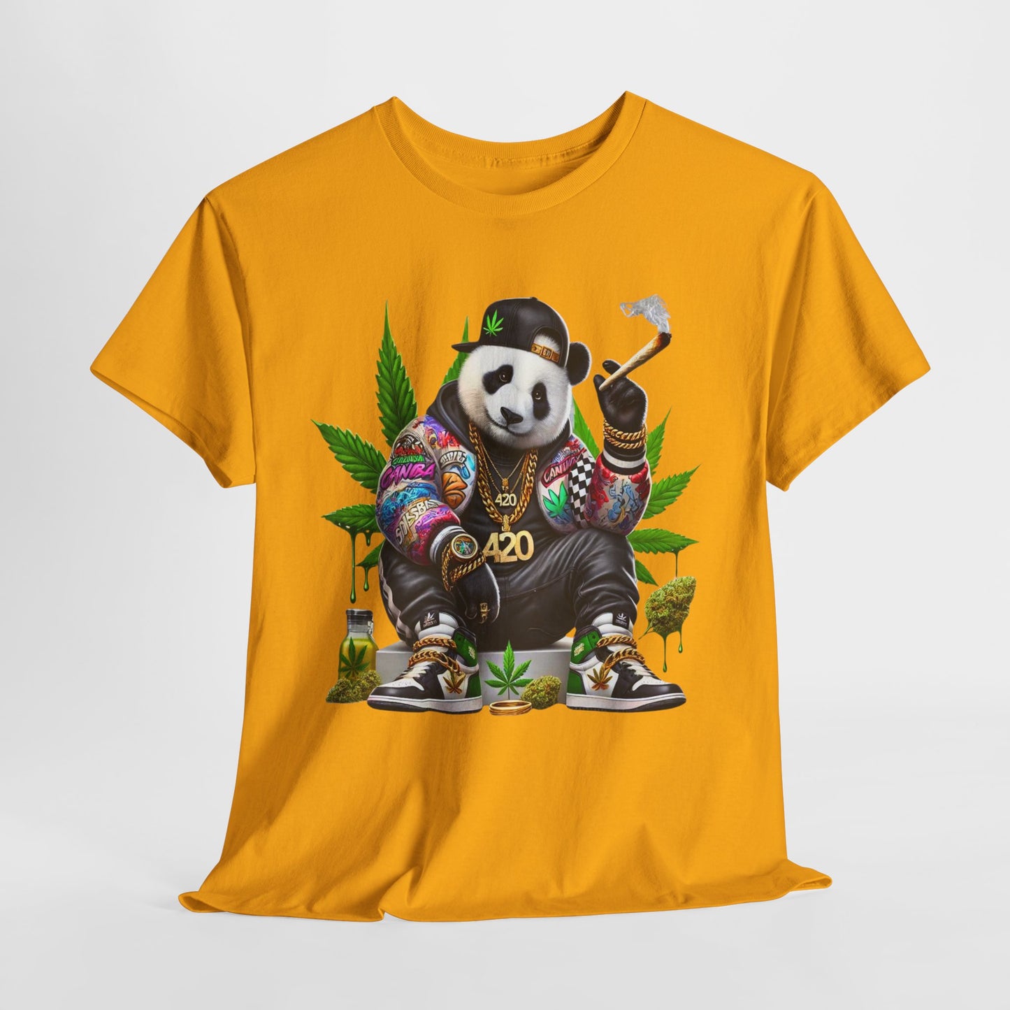 420 Panda #1 Heavy Cotton Tee - 312tshirts 2