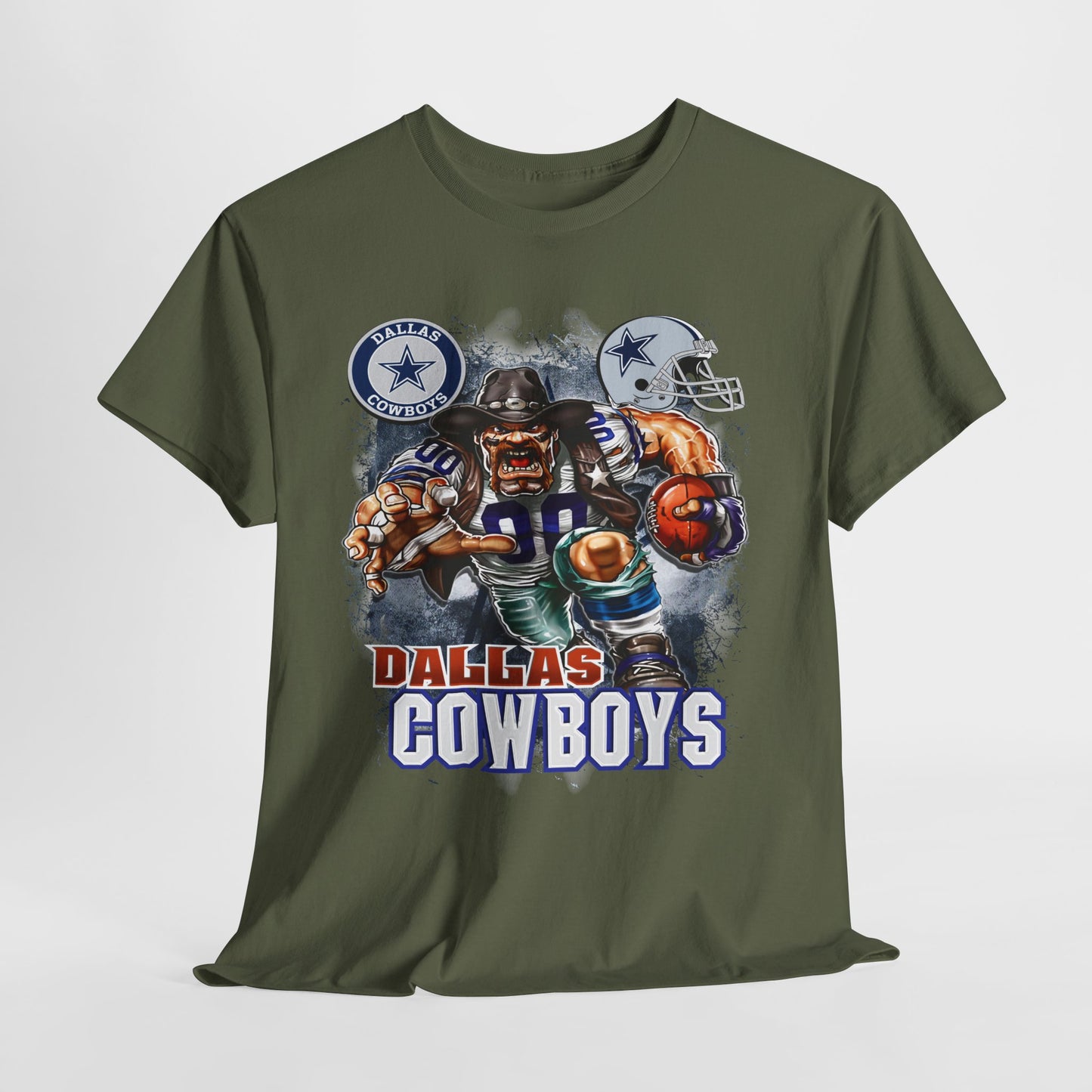 Sports Mascot Dallas Cowboys Unisex Heavy Cotton Tee