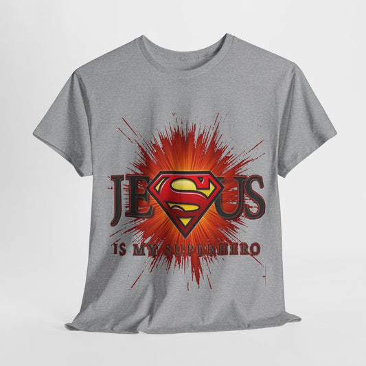 Jesus My Hero Unisex Heavy Cotton Tee - 312tshirts 2
