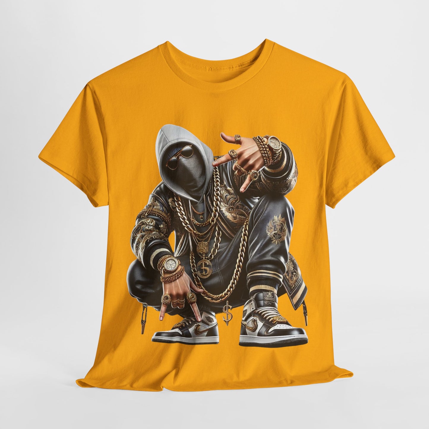 Hip-Hop Street Dude Unisex Heavy Cotton Tee - 312tshirts 2