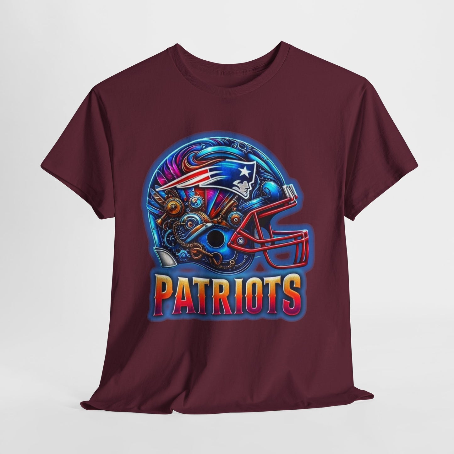 Sports Patriots Football Helmet #2 Unisex Heavy Cotton Tee