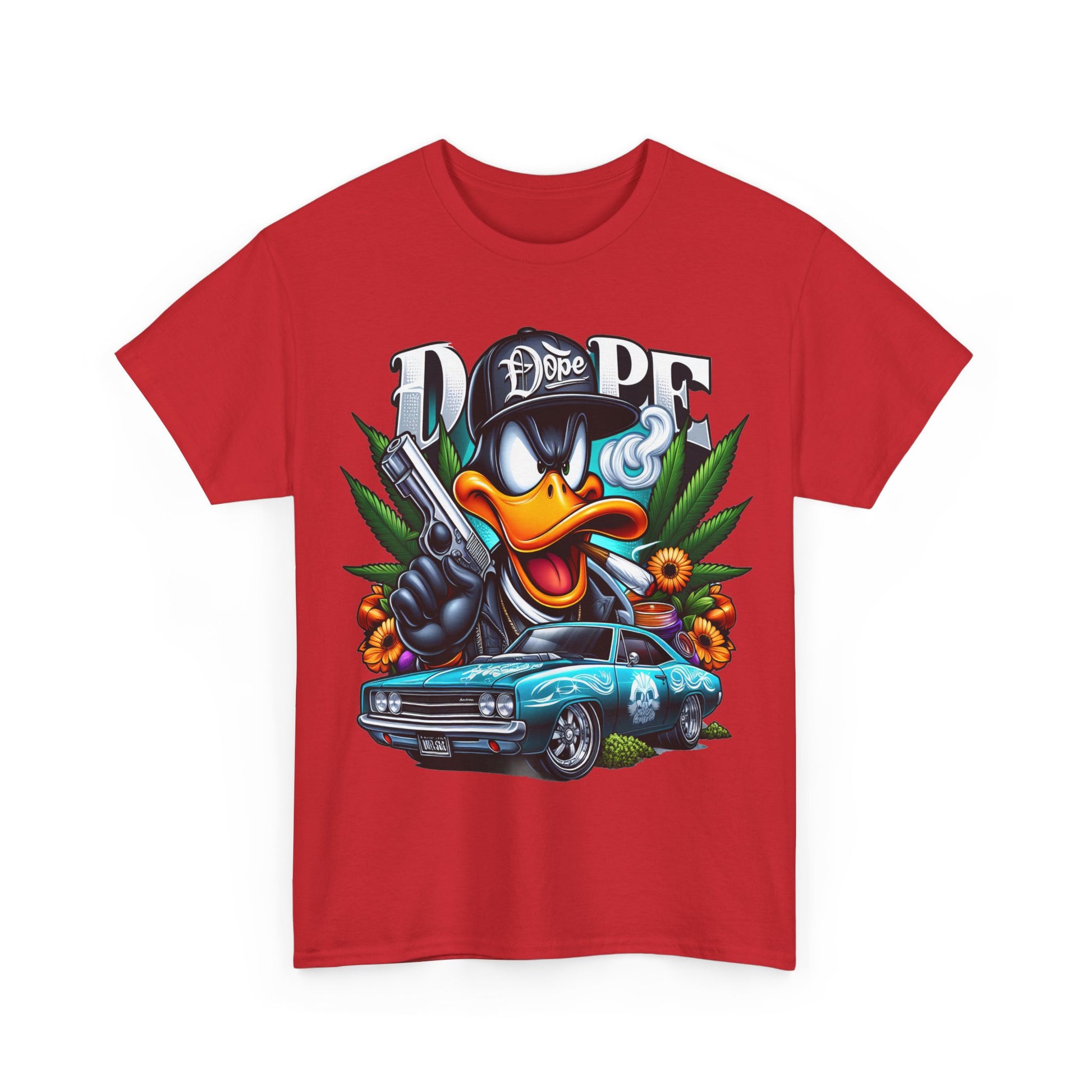 420 Dope Vibes Gangsta Duck #4 Unisex Heavy Cotton Tee - 312tshirts 2