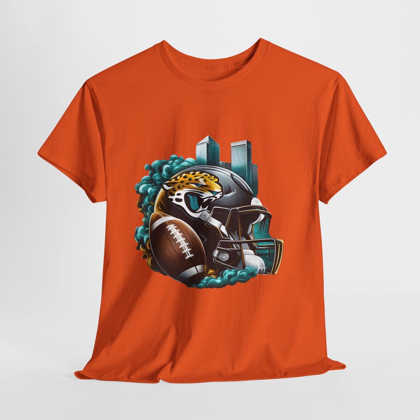 Sports Jaguar Football Helmet #26 Unisex Heavy Cotton Tee