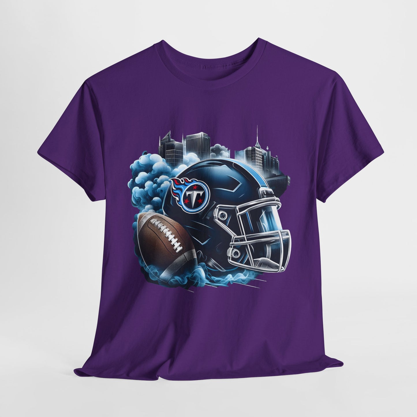 Sports Titans Football Helmet #1 Unisex Heavy Cotton Tee
