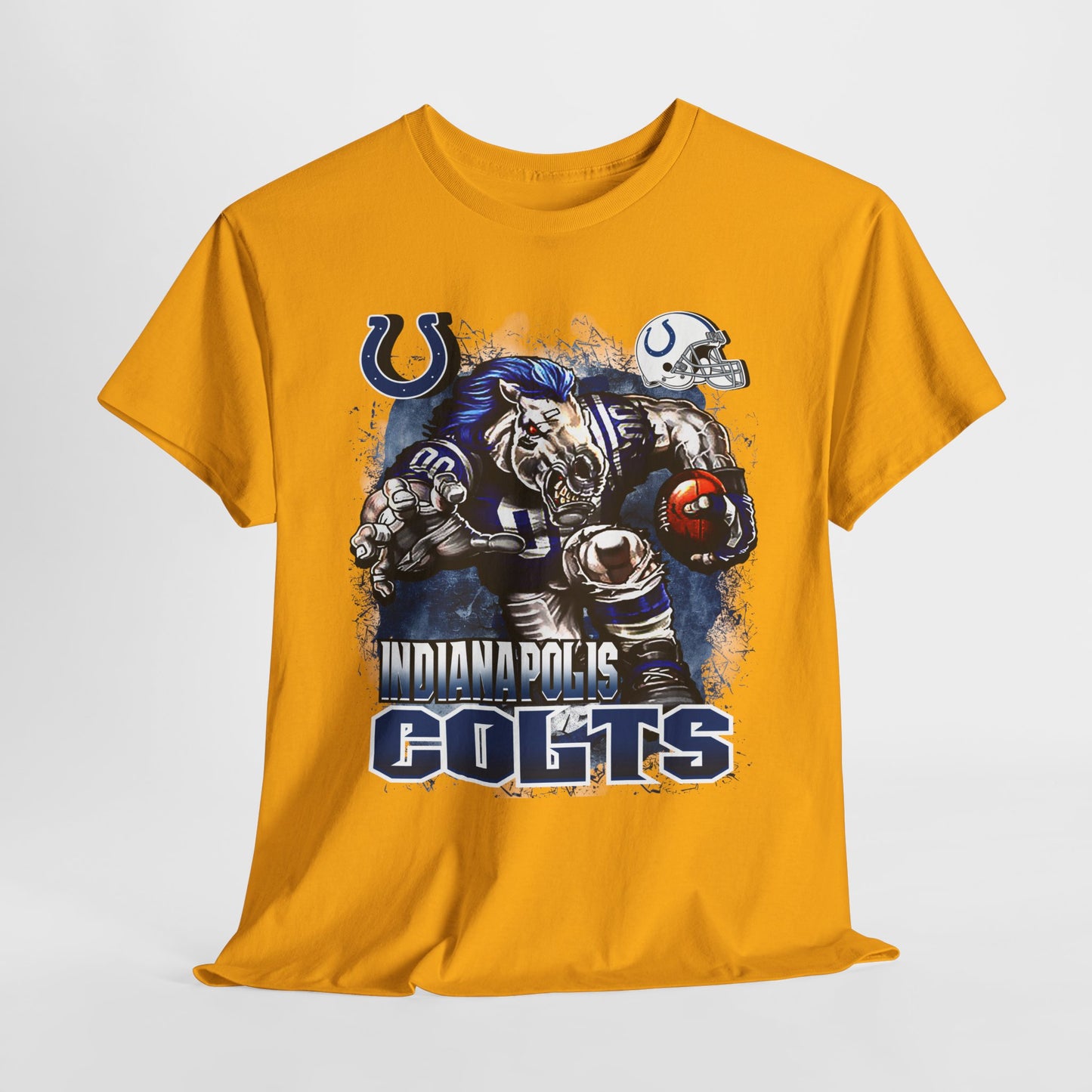 Sports Mascot Indianapolis Colts Unisex Heavy Cotton Tee - 312tshirts 2