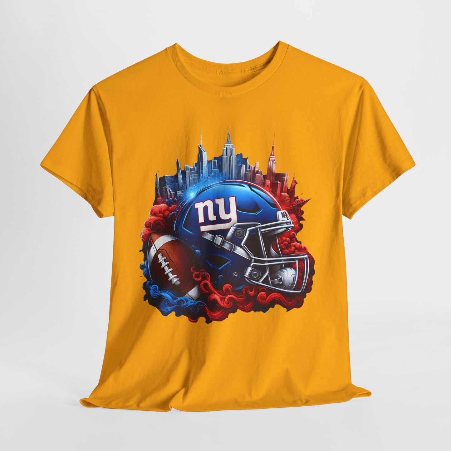 Sports NY Giants Football Helmet #1 Unisex Heavy Cotton Tee