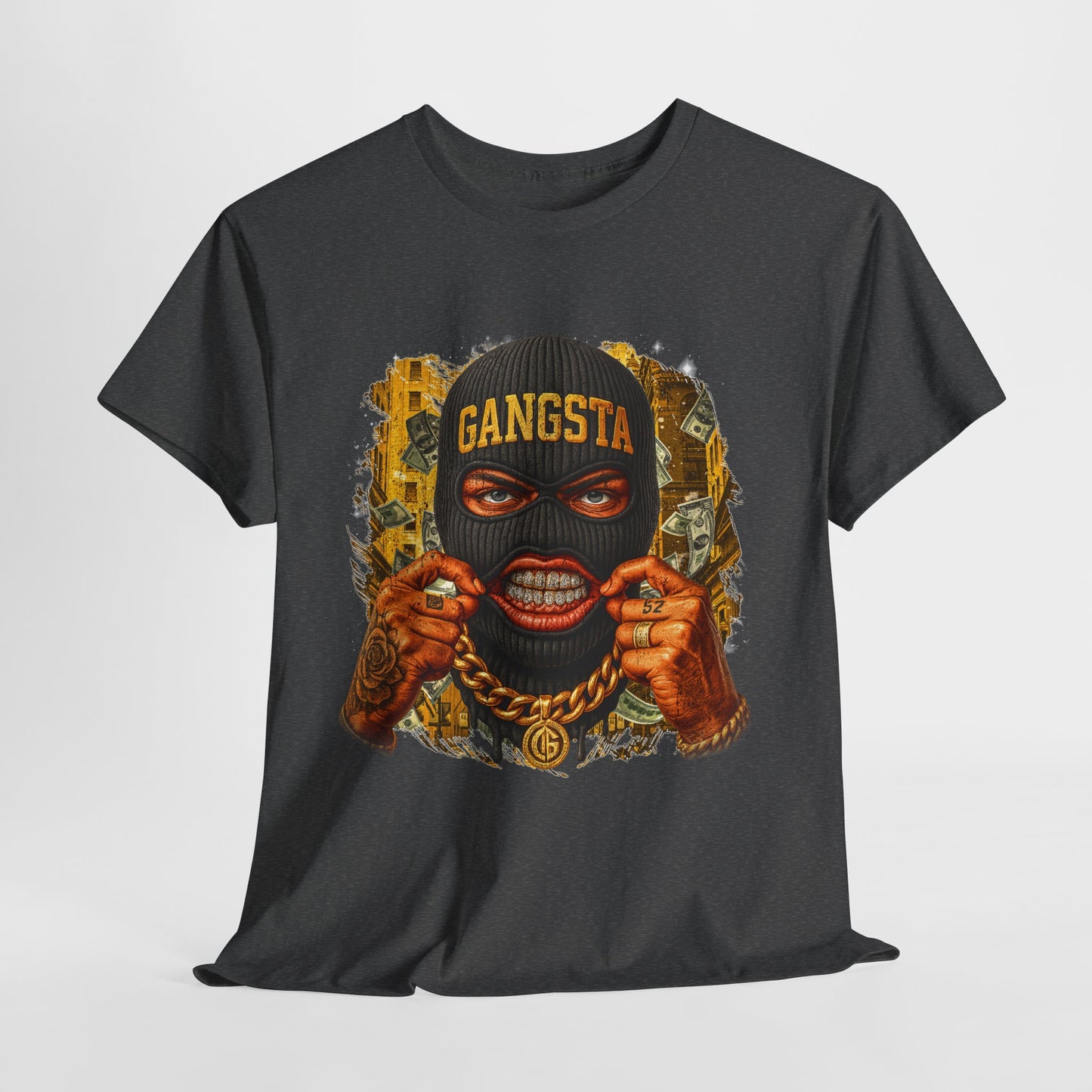 Gangsta Mask #1 Unisex Heavy Cotton Tee - 312tshirts 2