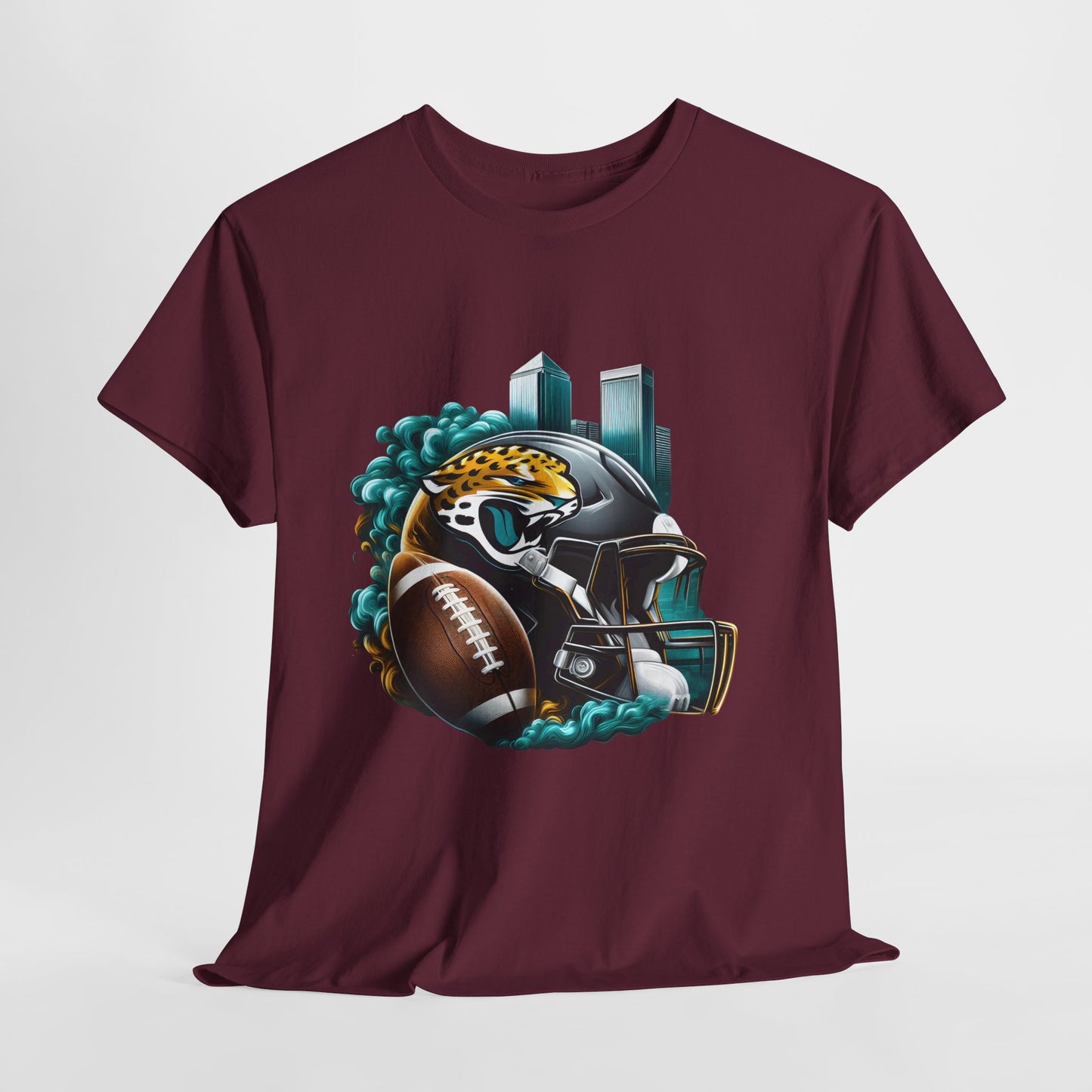 Sports Jaguar Football Helmet #26 Unisex Heavy Cotton Tee