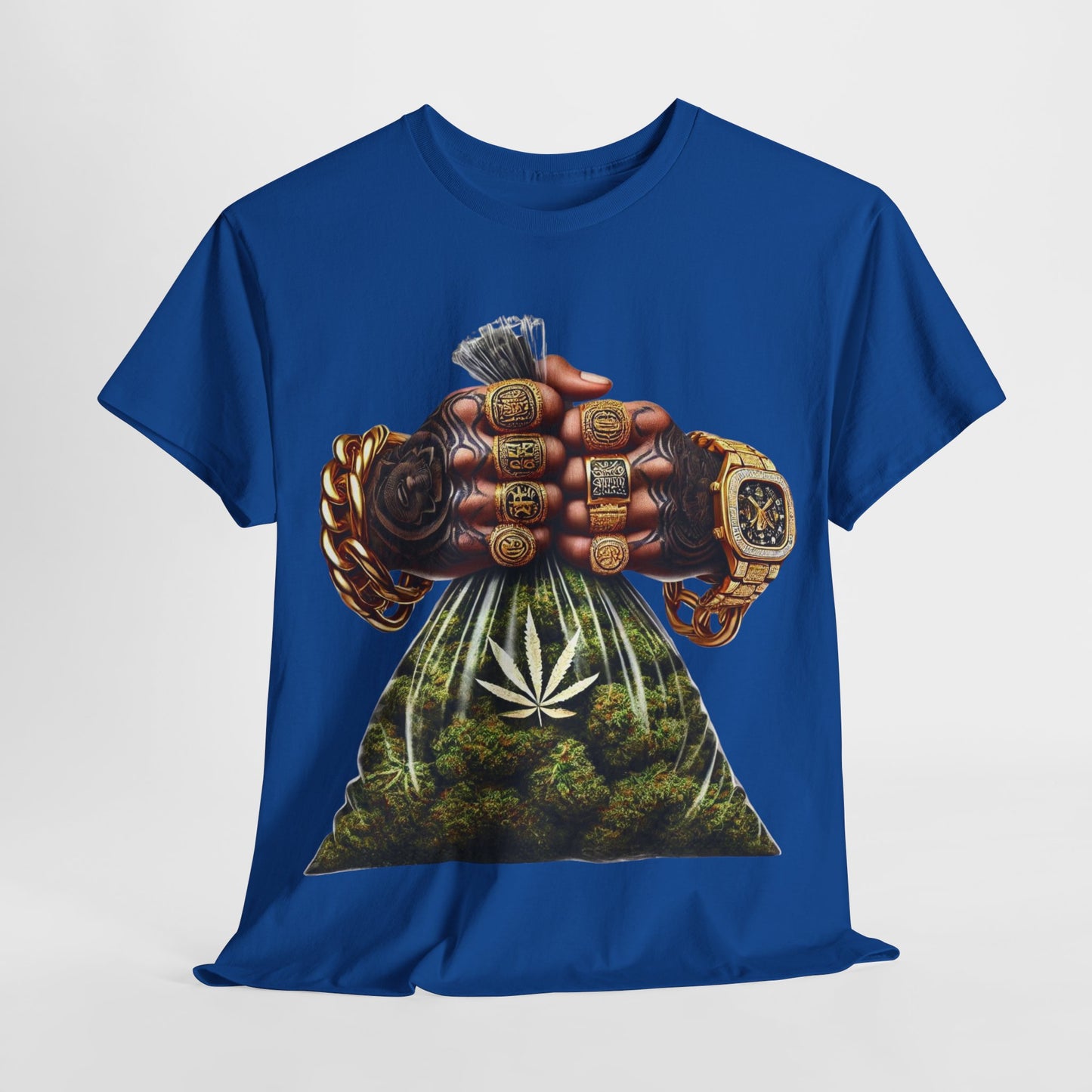 420 Weed Bag Hands #2 Unisex Heavy Cotton Tee - 312tshirts 2