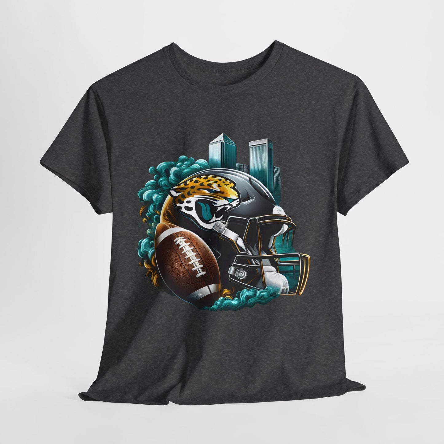 Sports Jaguars Football Helmet #1 Unisex Heavy Cotton Tee