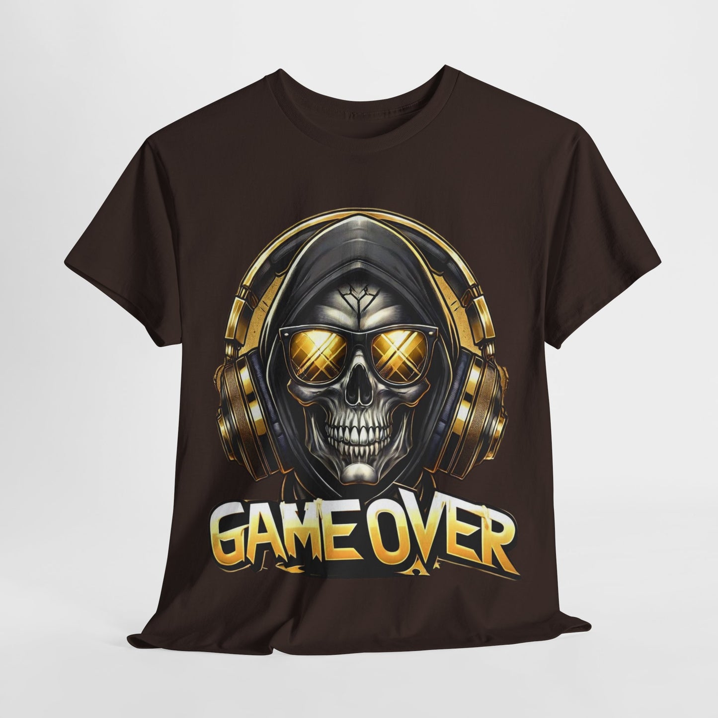 Game Over Skull #1 Unisex Heavy Cotton Tee - 312tshirts 2