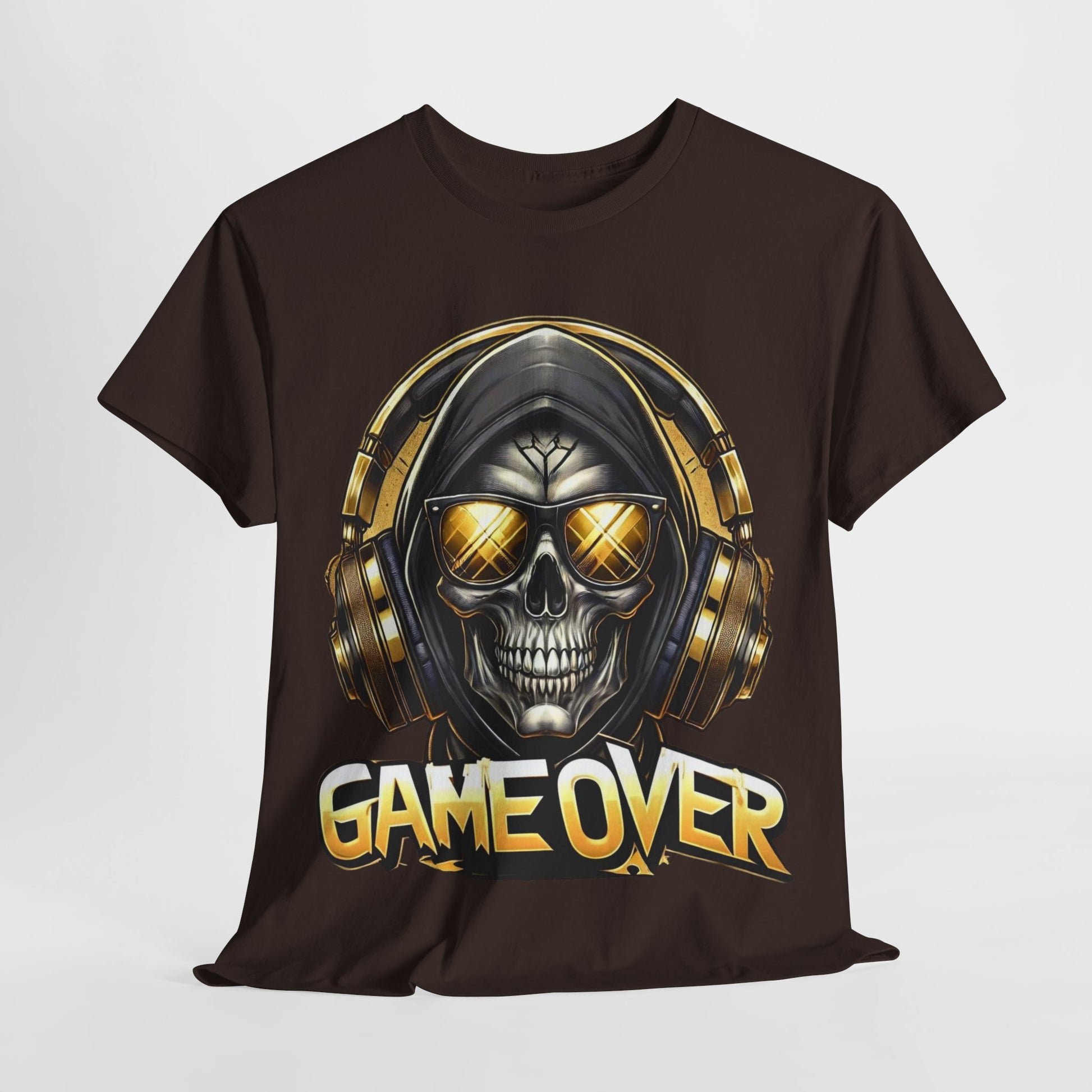 Game Over Skull #1 Unisex Heavy Cotton Tee - 312tshirts 2
