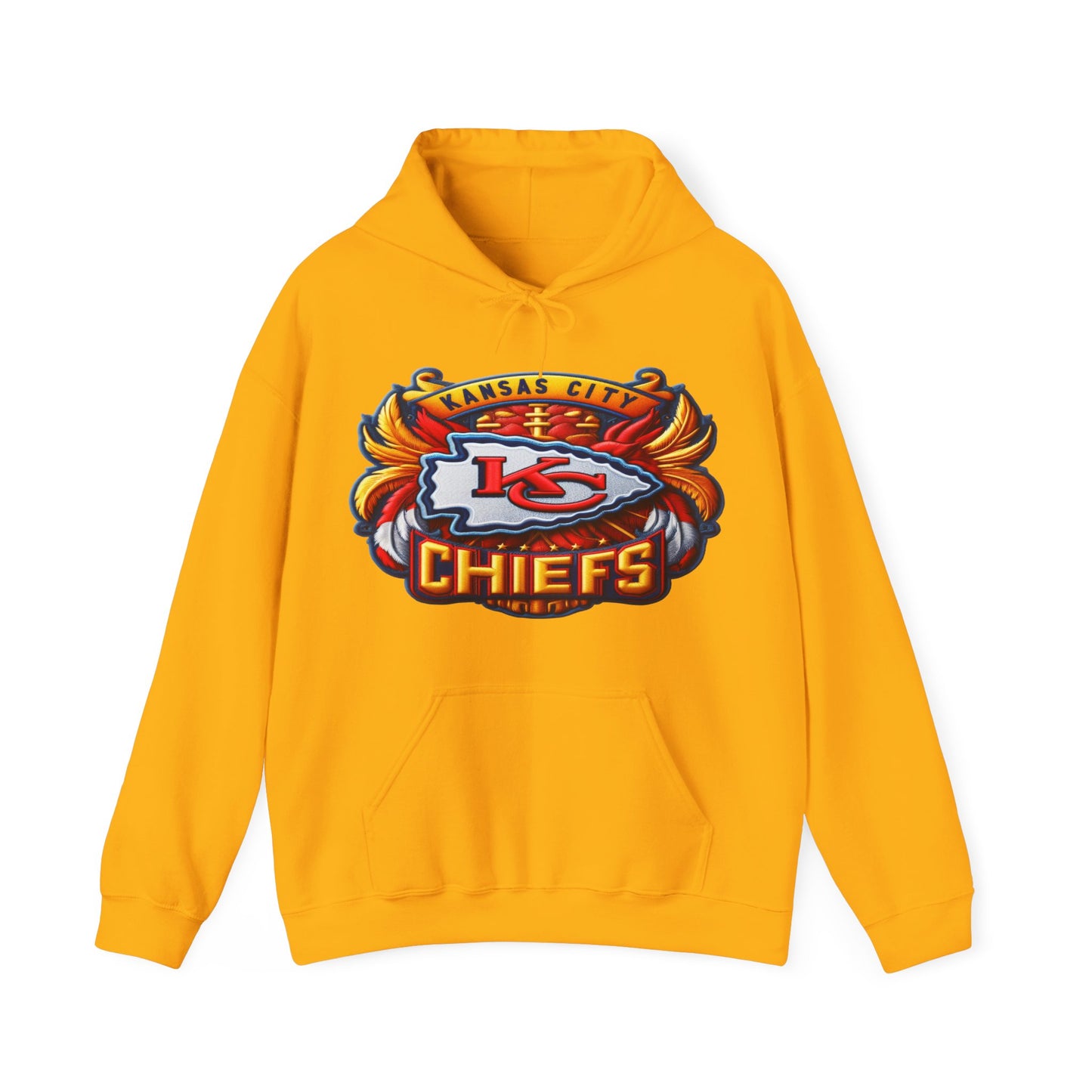 Sports Chiefs Football Logo #1 Unisex Heavy Sweatshirt Hoodie