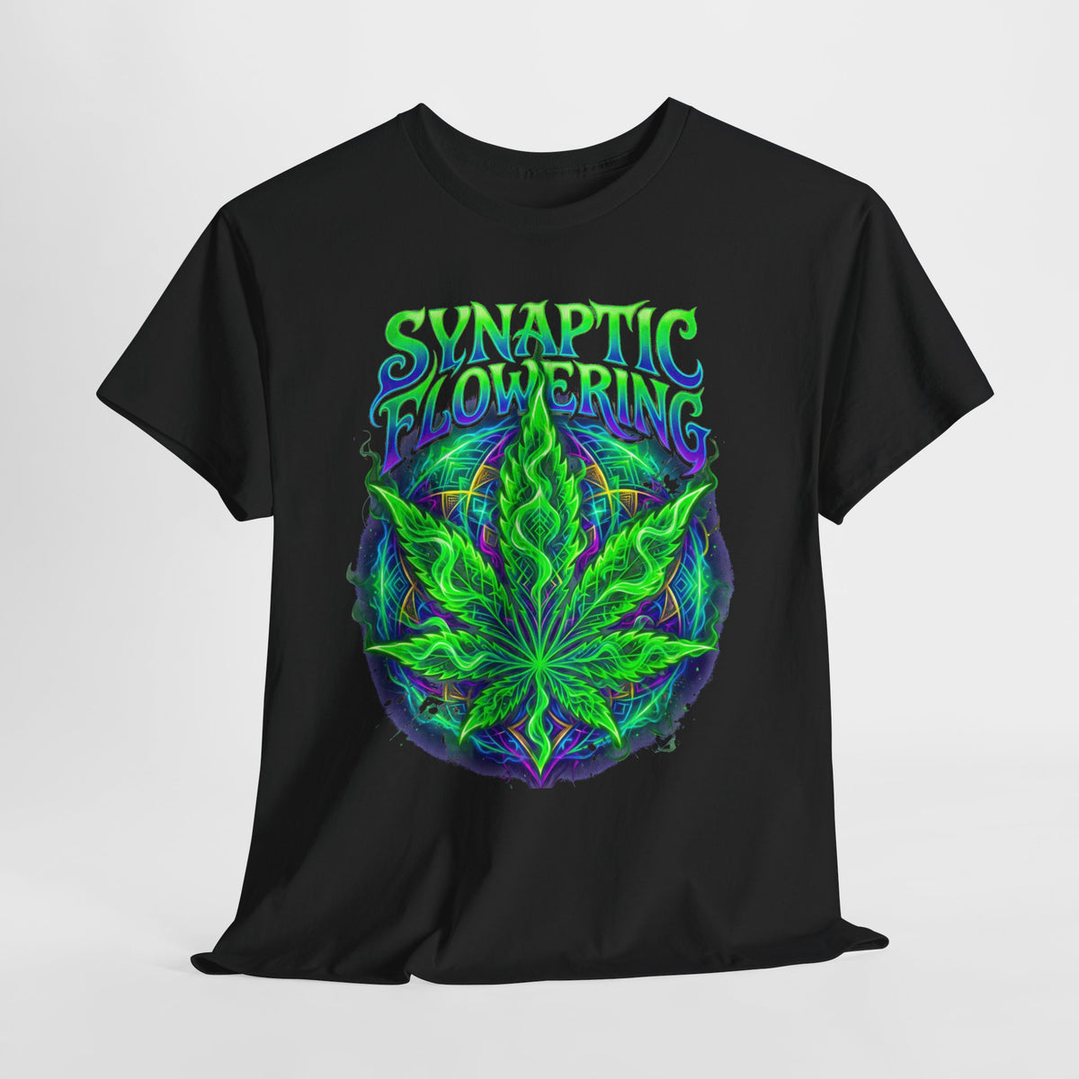 420 Neon Flower #1 Unisex Heavy Cotton Tee