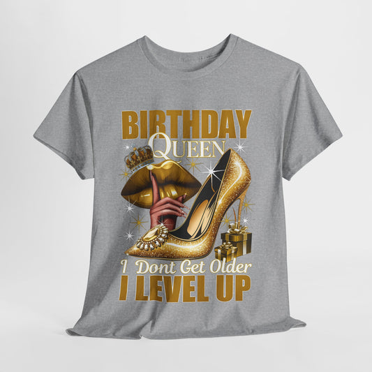 Birthday Queen Lips & Shoe #4 Heavy Cotton Tee - 312tshirts 2