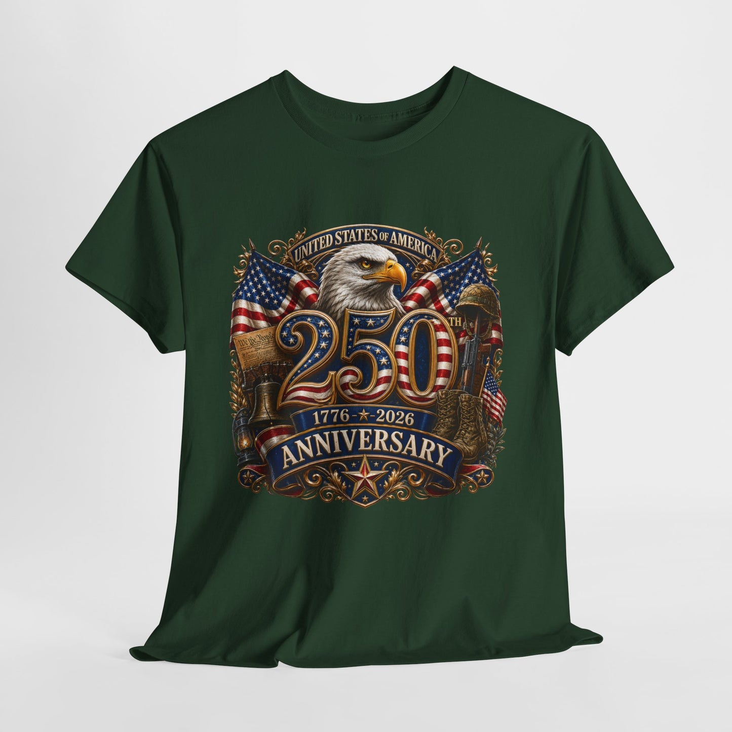 250 Years America #12 Unisex Heavy Cotton Tee
