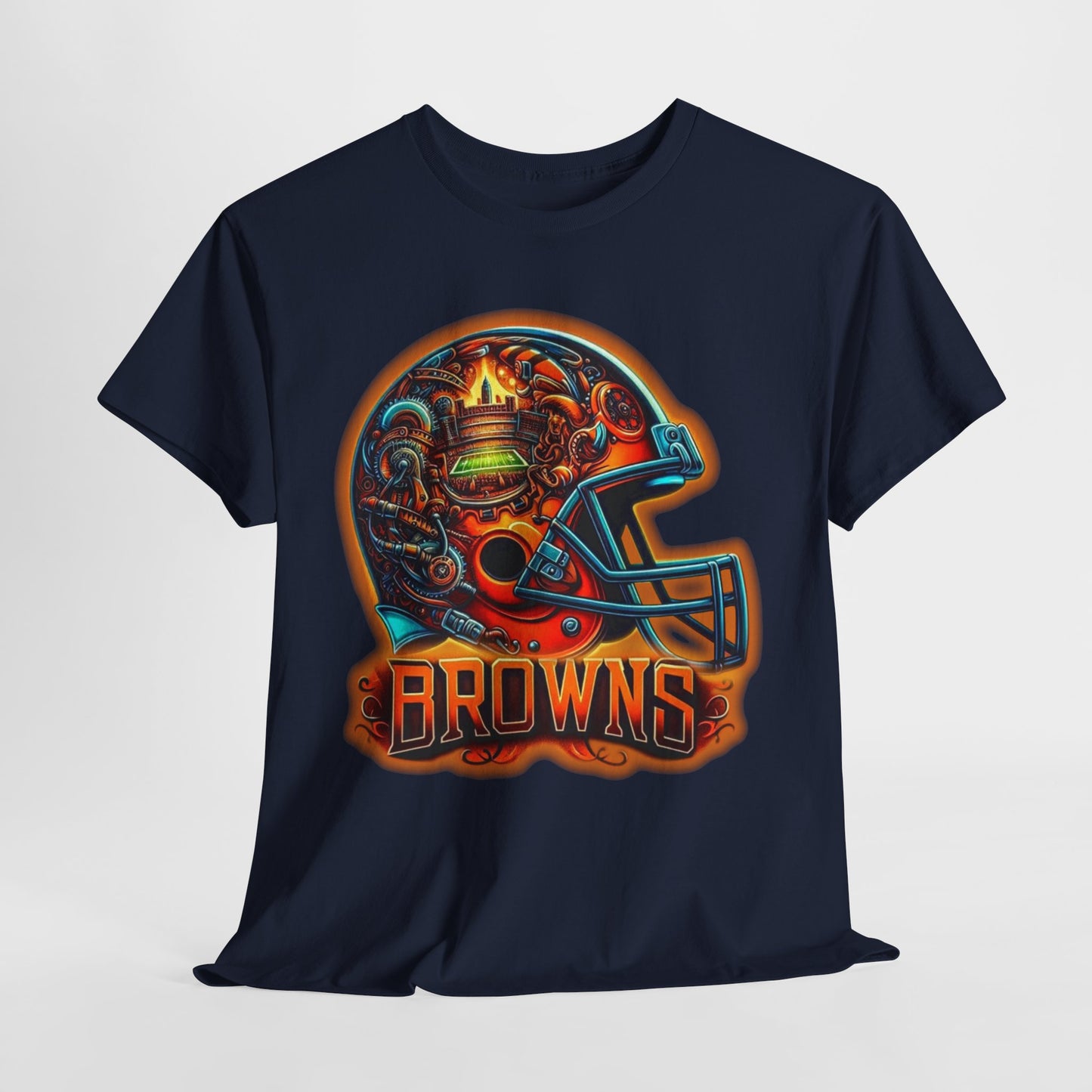 Sports Browns Football Helmet #2 Unisex Heavy Cotton Tee