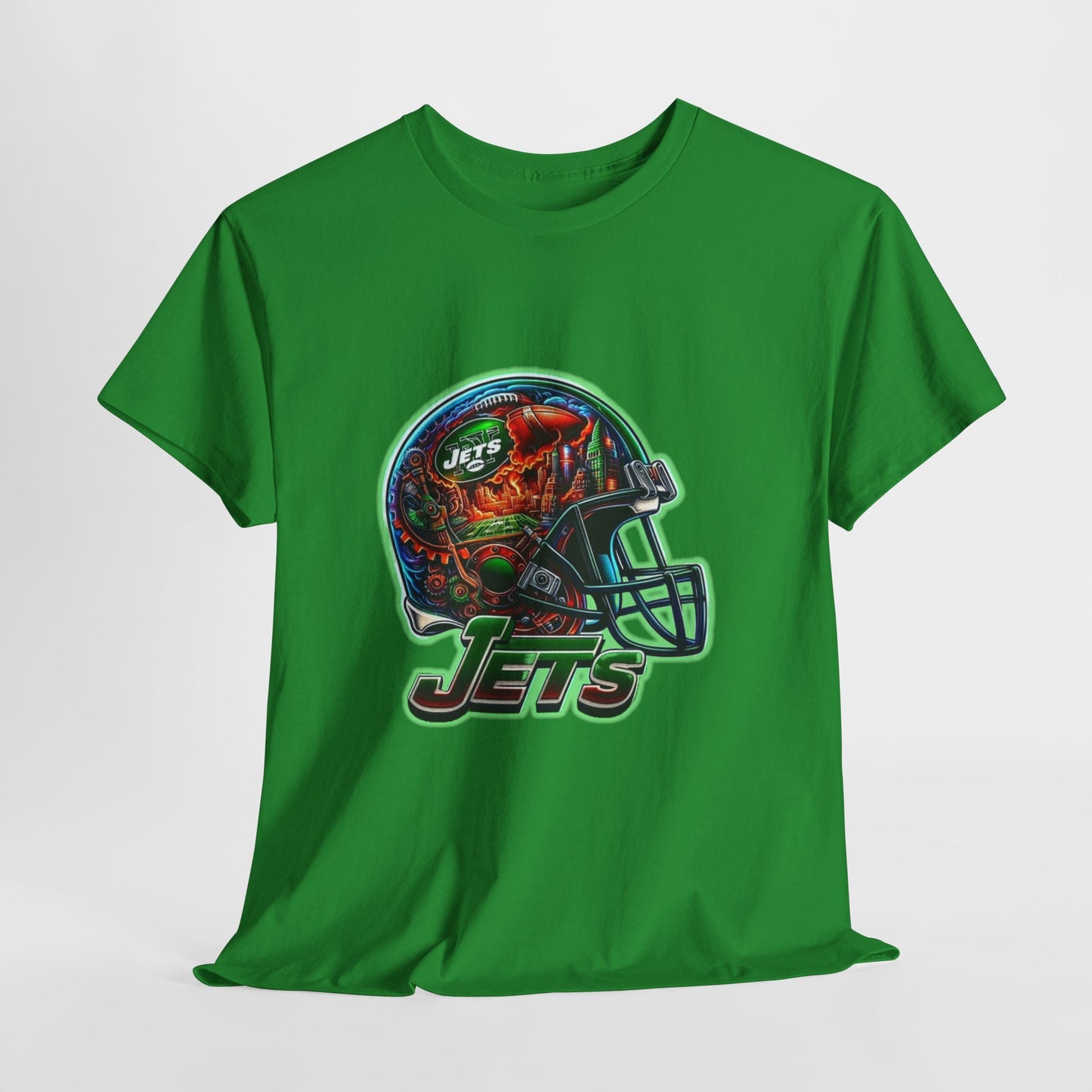 Sports Jets Football Helmet #2 Unisex Heavy Cotton Tee