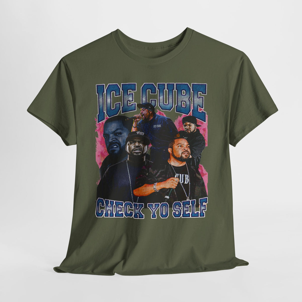 Ice Cube 'Check Yo Self' 3 Unisex Heavy Cotton Tee - 312tshirts 2