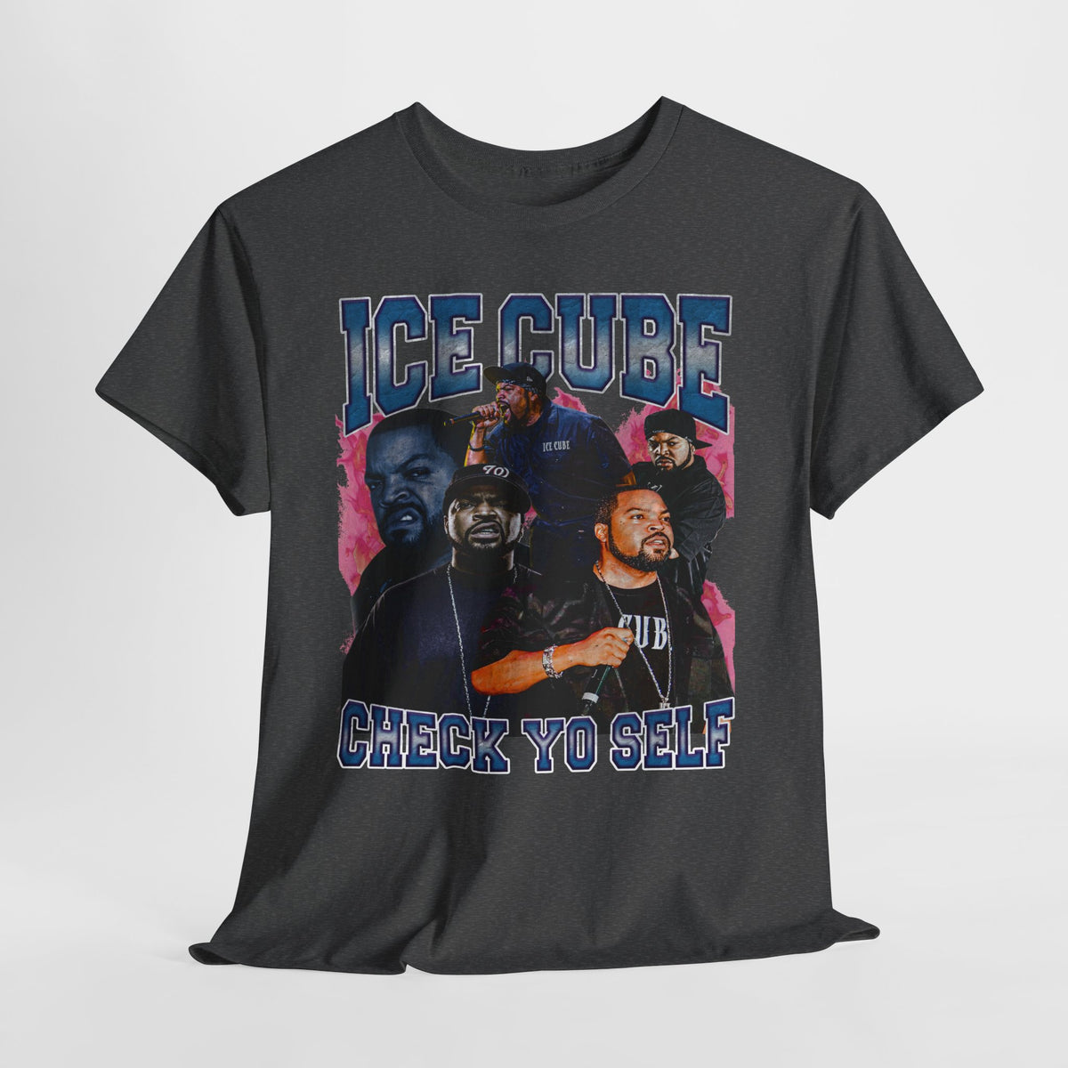 Ice Cube 'Check Yo Self' 3 Unisex Heavy Cotton Tee - 312tshirts 2