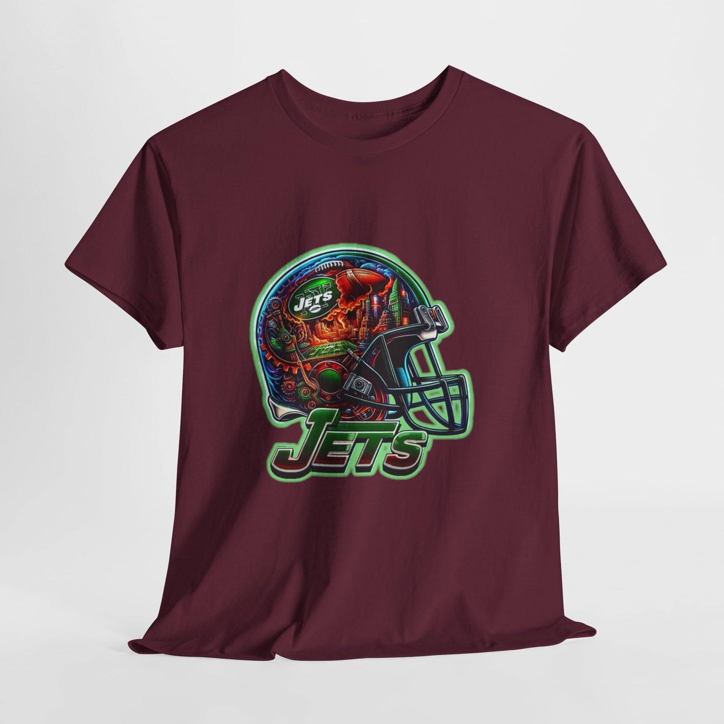 Sports Jets Football Helmet #2 Unisex Heavy Cotton Tee